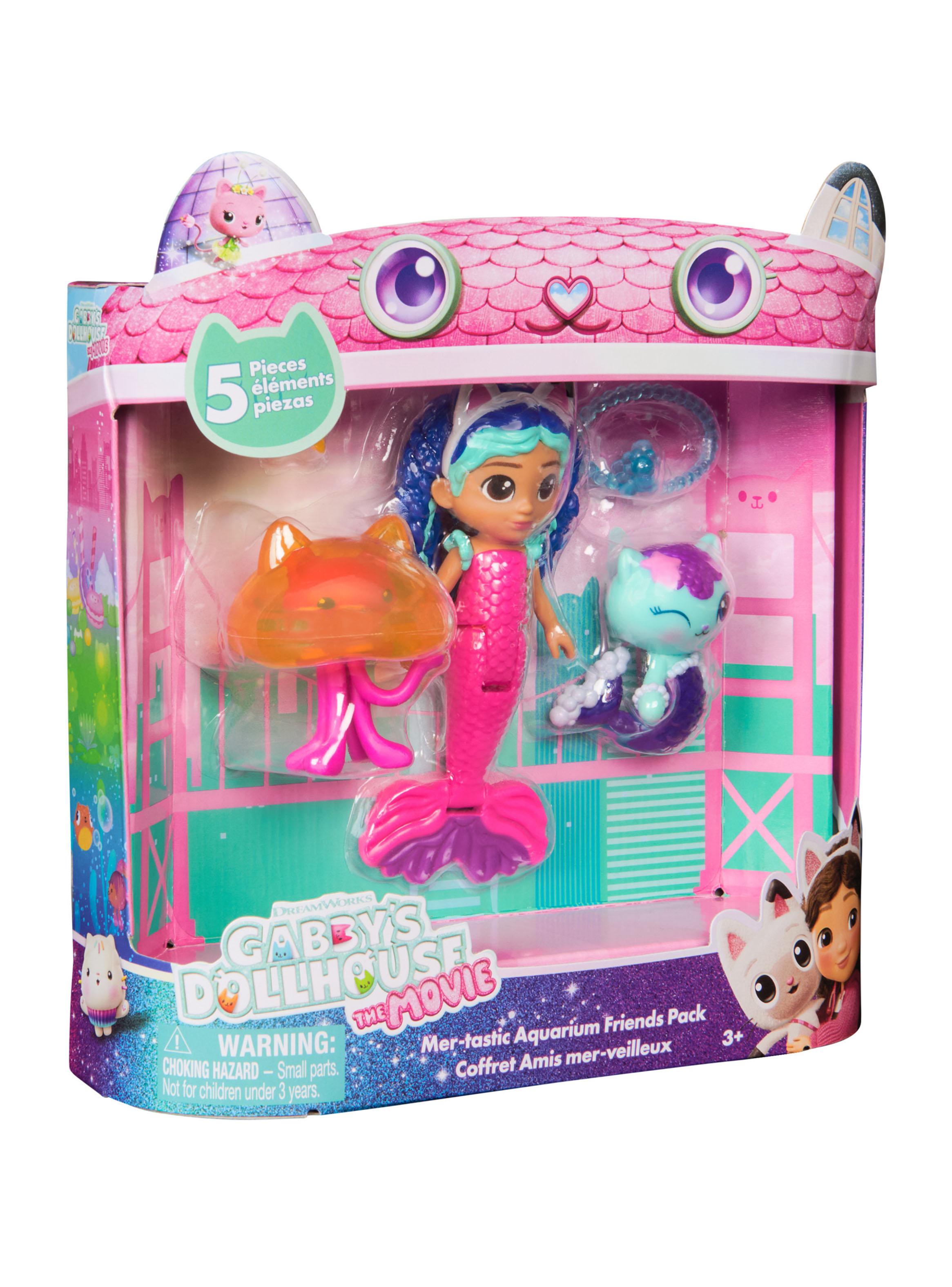 Pack Figuras Acuario + Muñeca Gabby's Dollhouse La Película-3