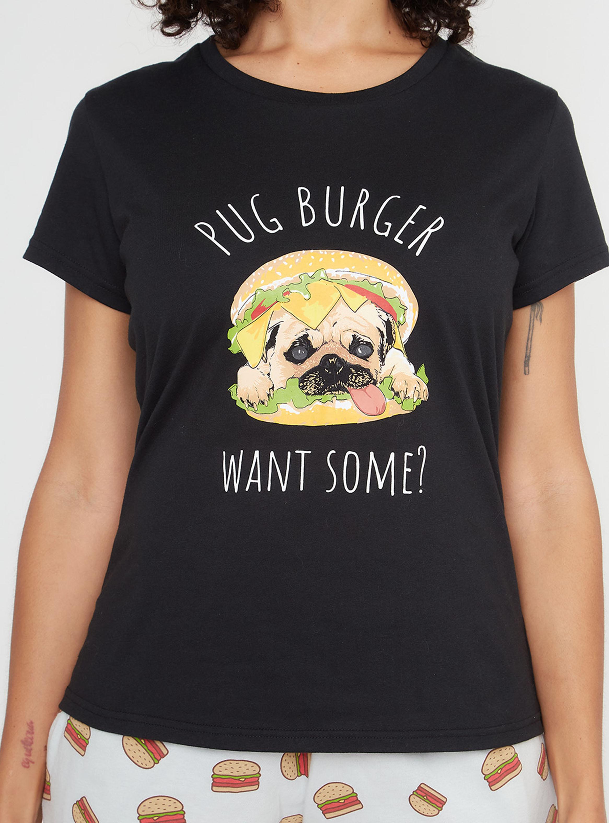 Pijama Algodón Estampado Burger-2