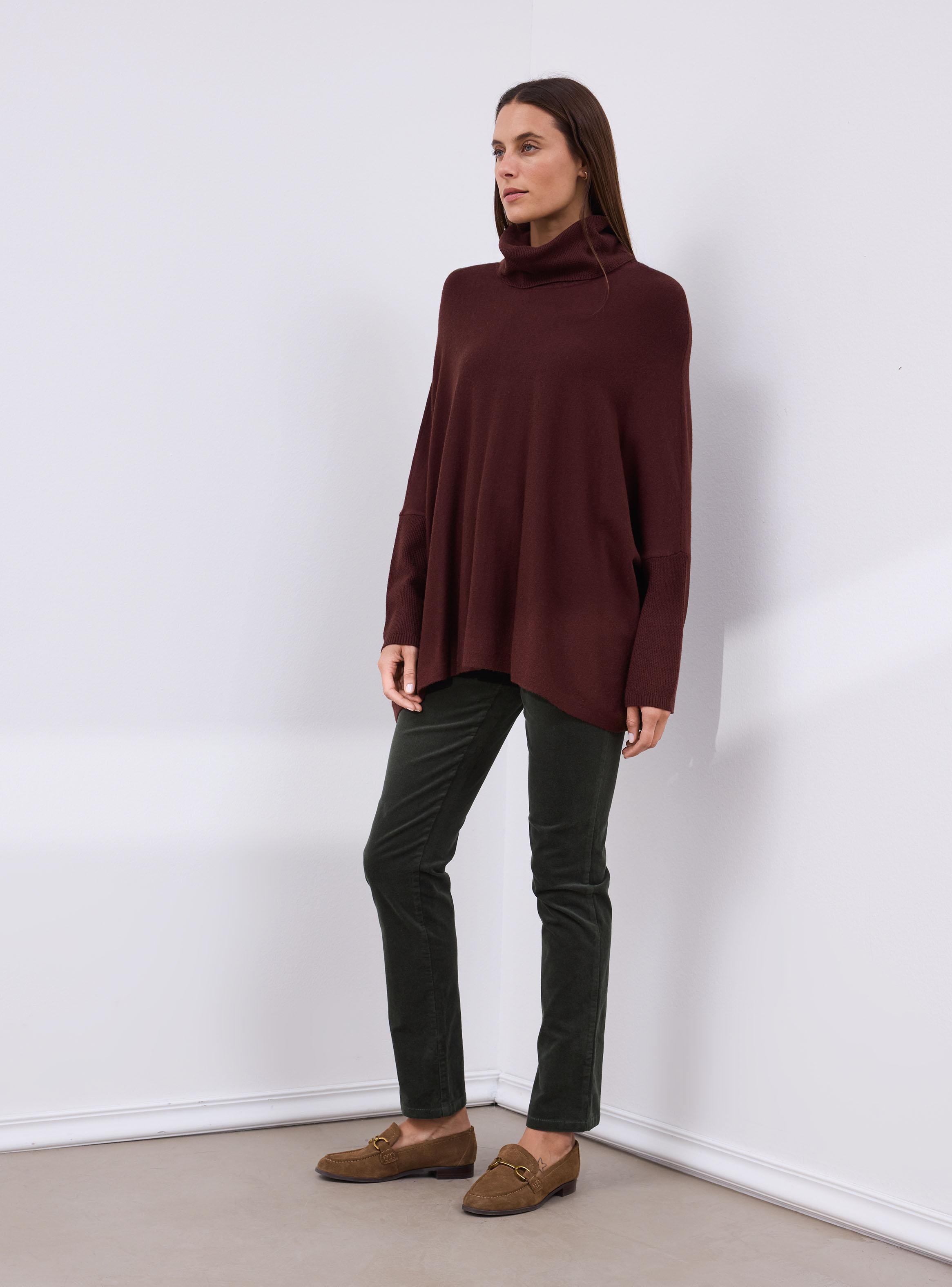 Sweater Tipo Poncho Cuello Beatle-4