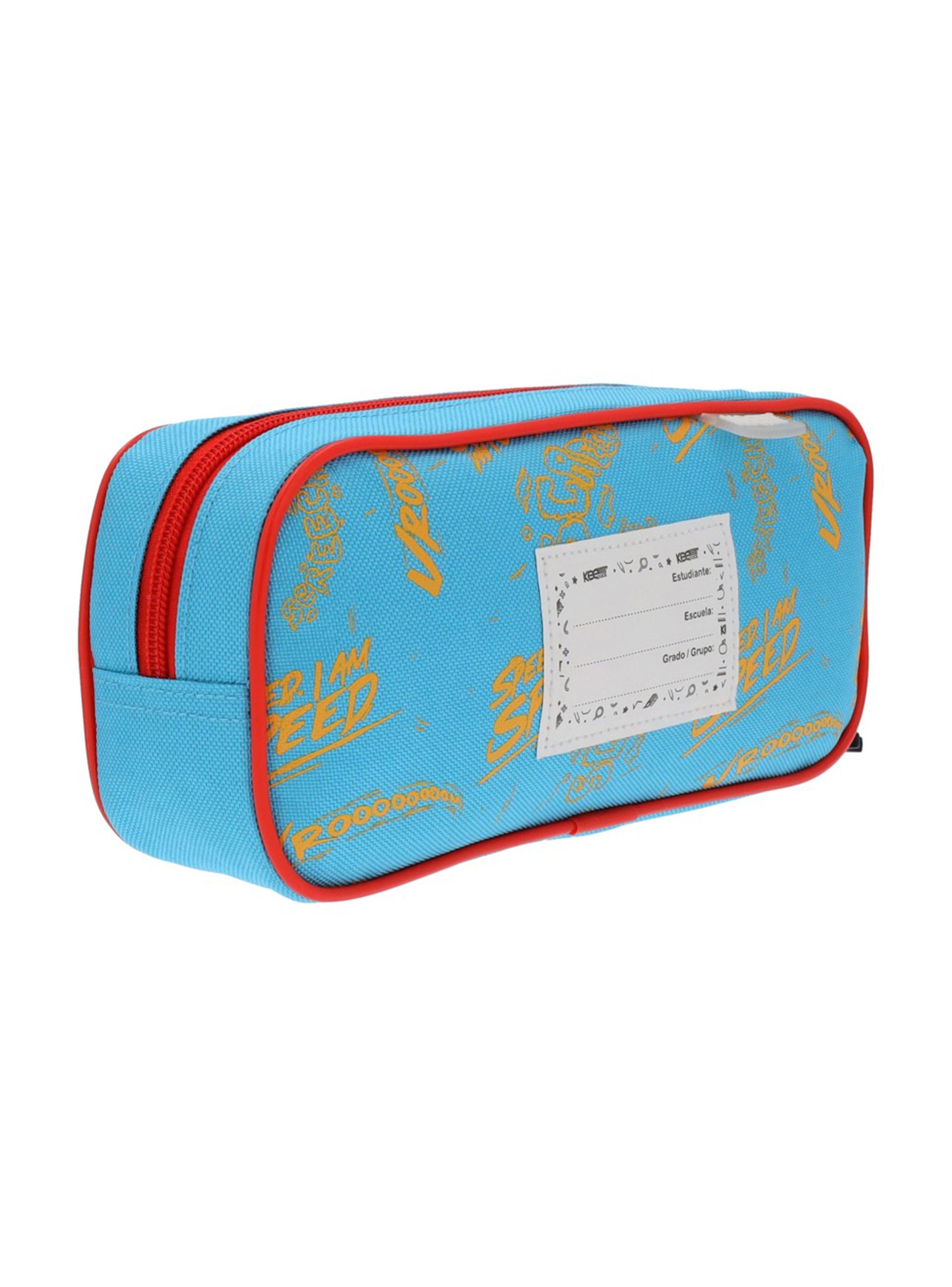 Estuche Infantil Cars Azul-5