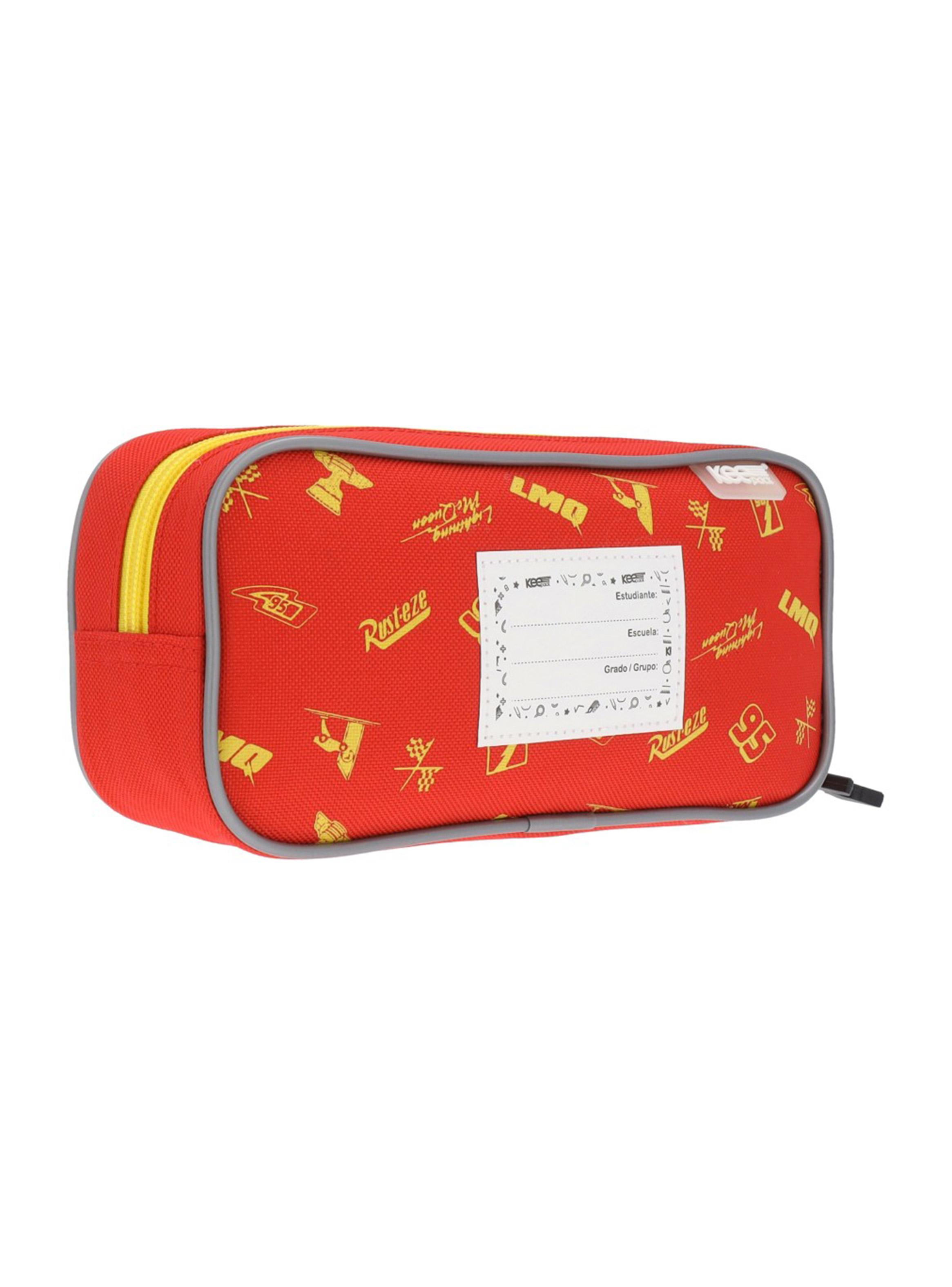 Estuche Infantil Cars Rojo-5