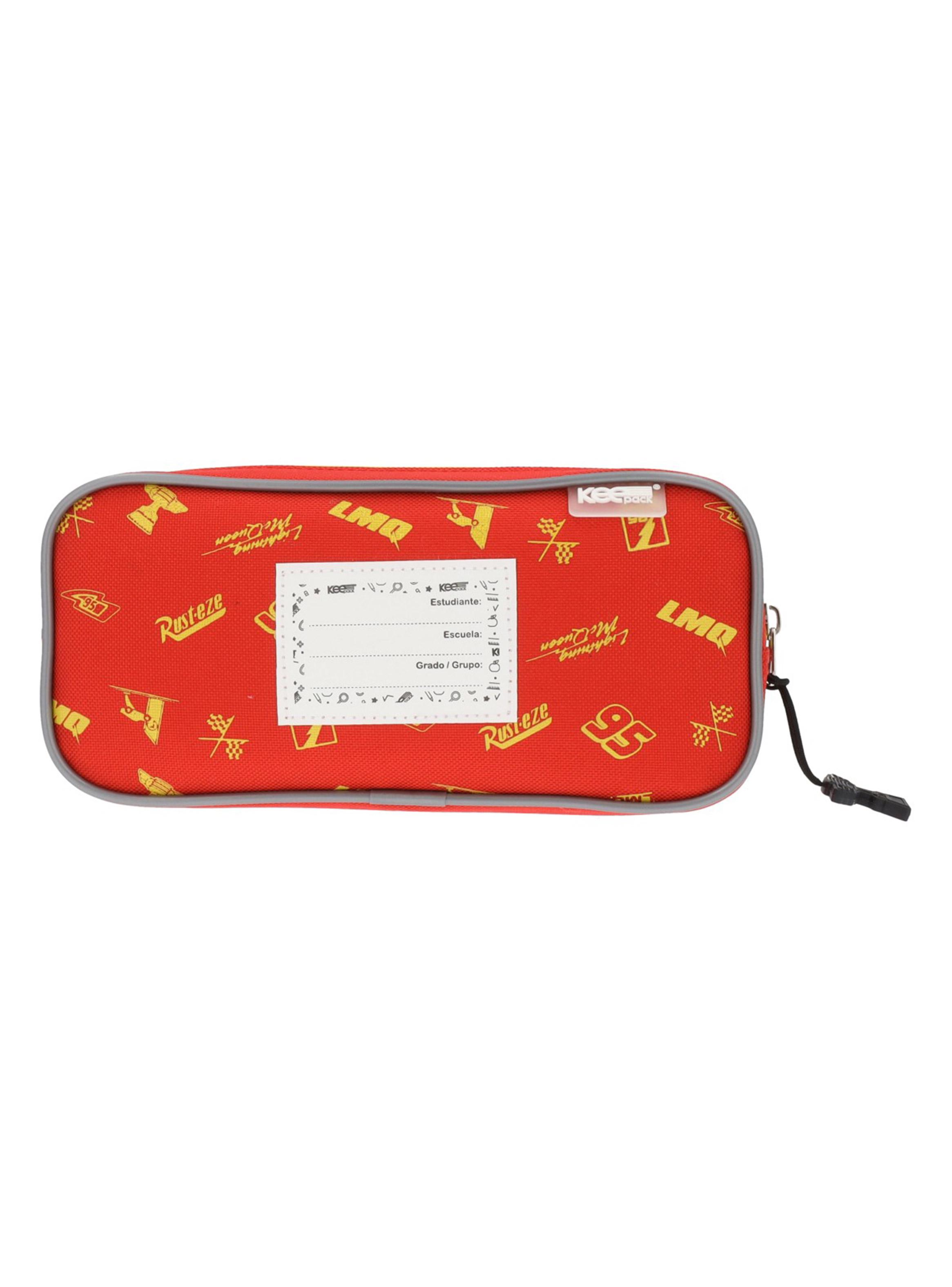 Estuche Infantil Cars Rojo-4
