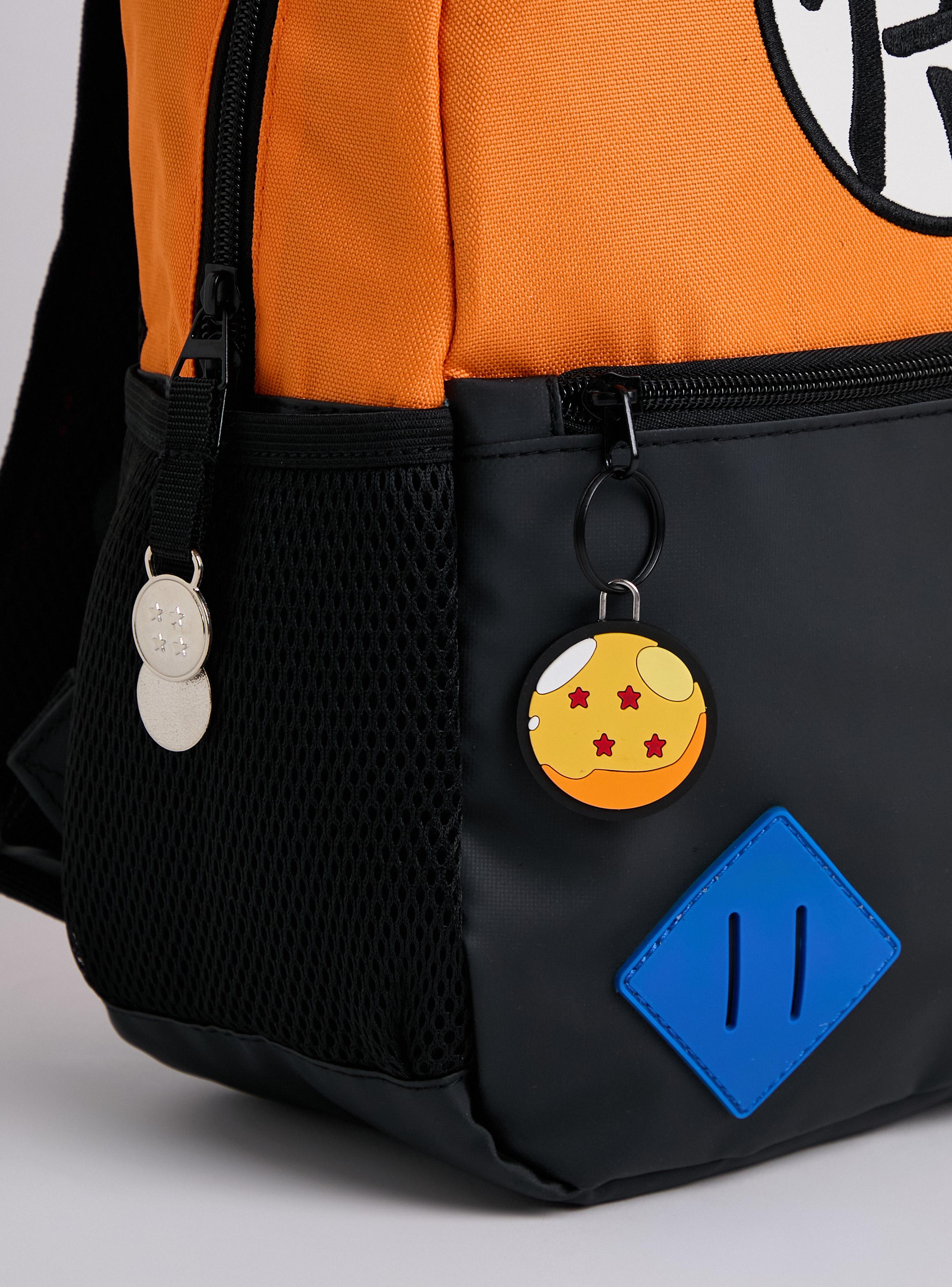 Mochila Pre Escolar Dragon Ball Z Negro Naranja-4