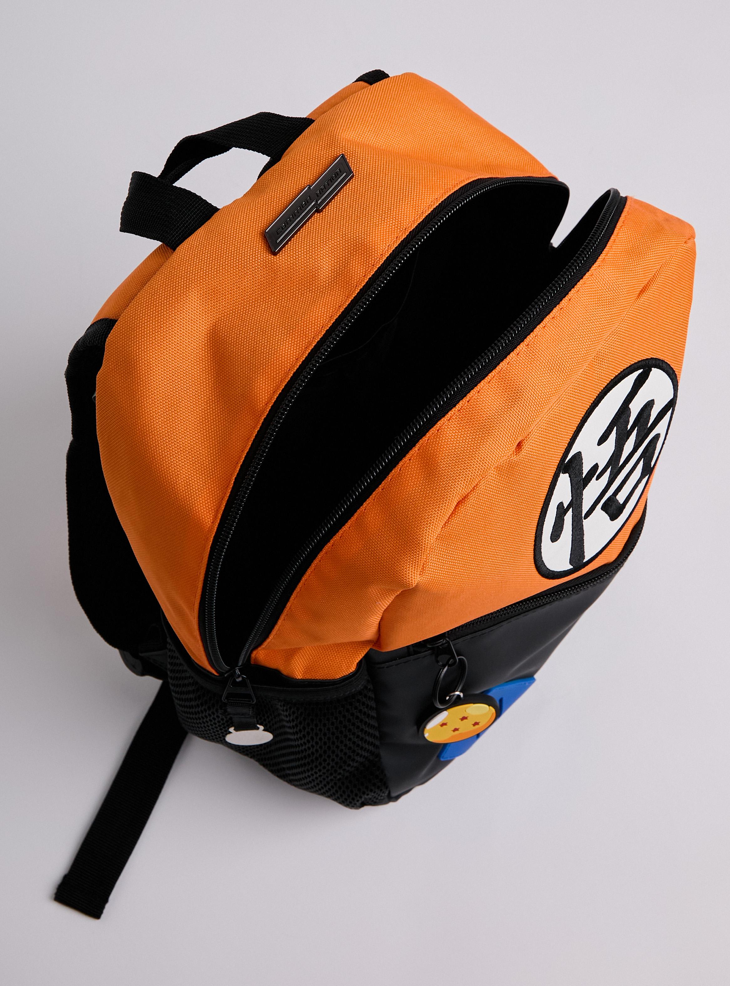 Mochila Pre Escolar Dragon Ball Z Negro Naranja-3