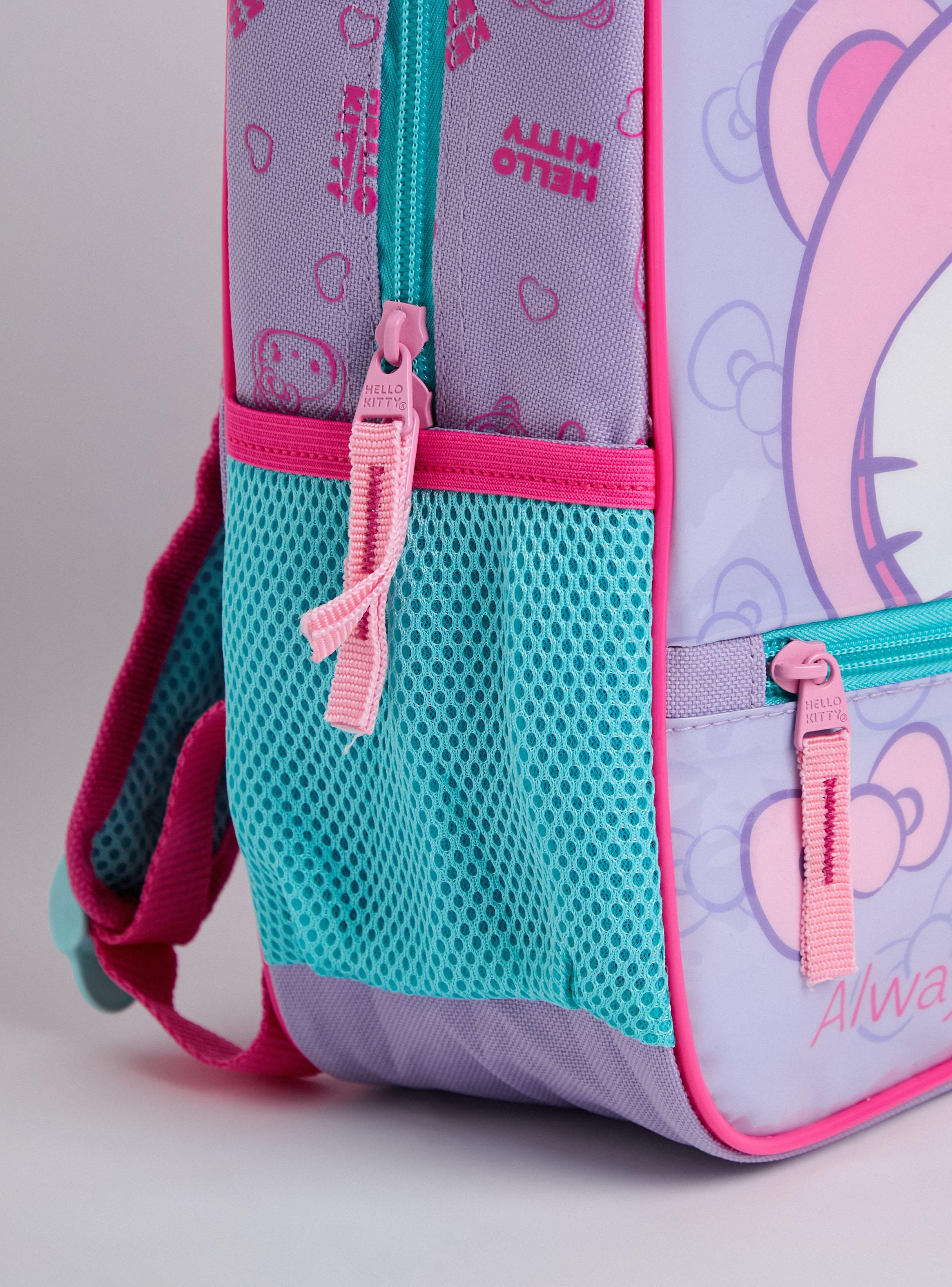Mochila Pre Escolar Hello Kitty Lila-4