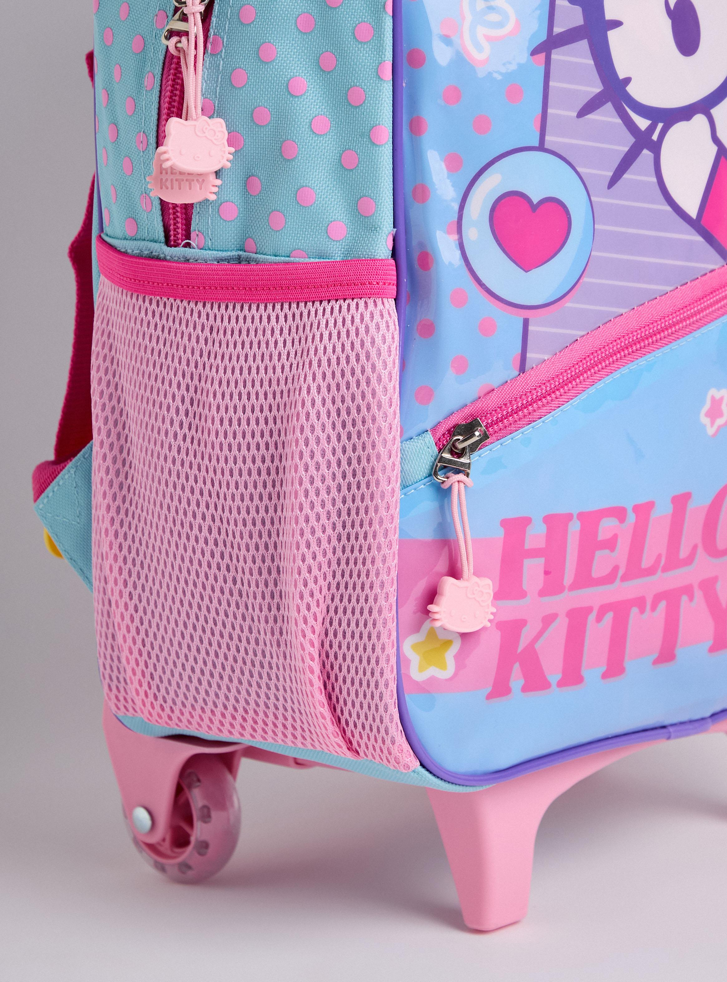 Set Escolar Mochila con Ruedas 3 en 1 Hello Kitty-4