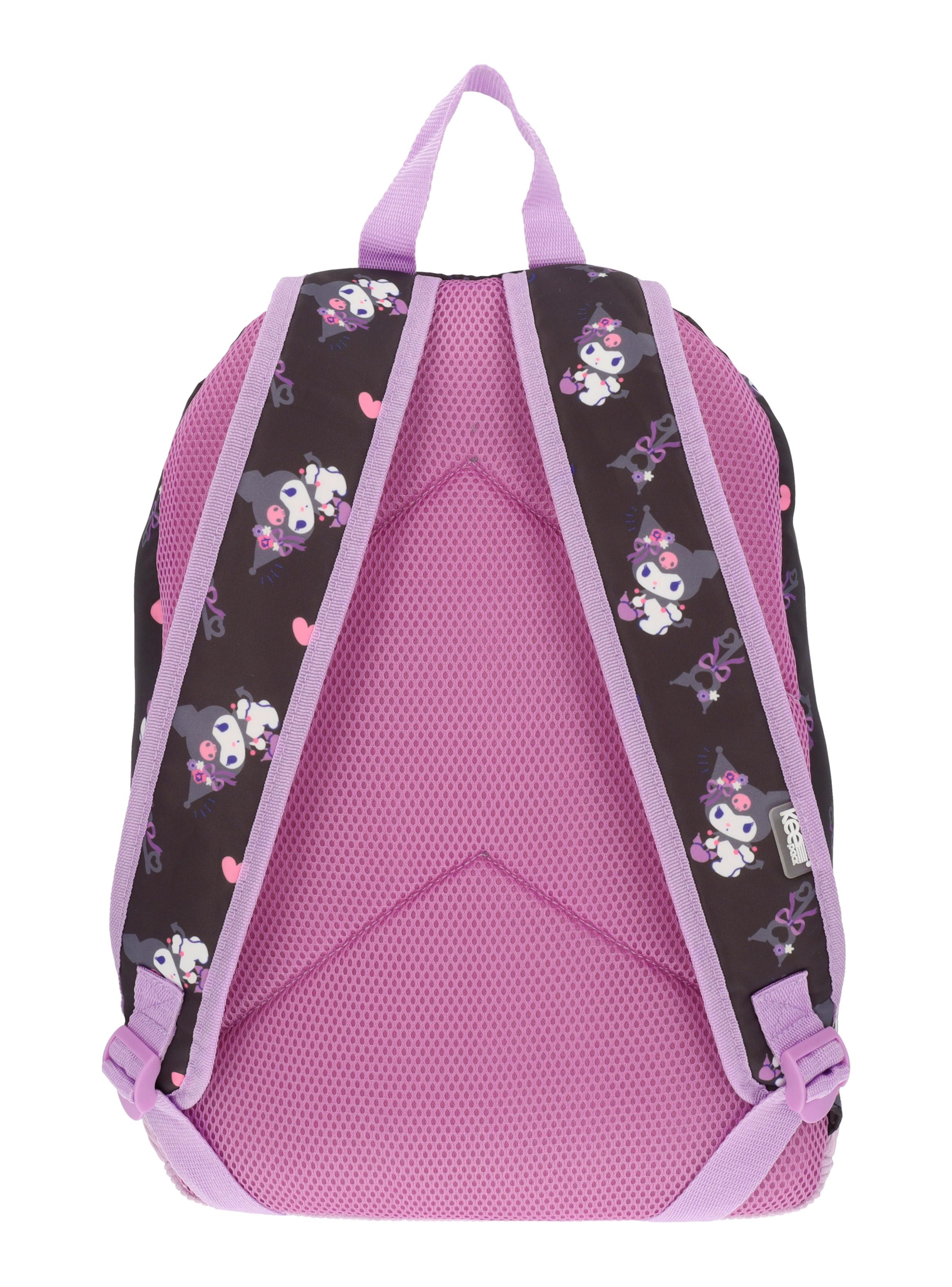 Mochila Juvenil Kuromi Negro Gamuza-4