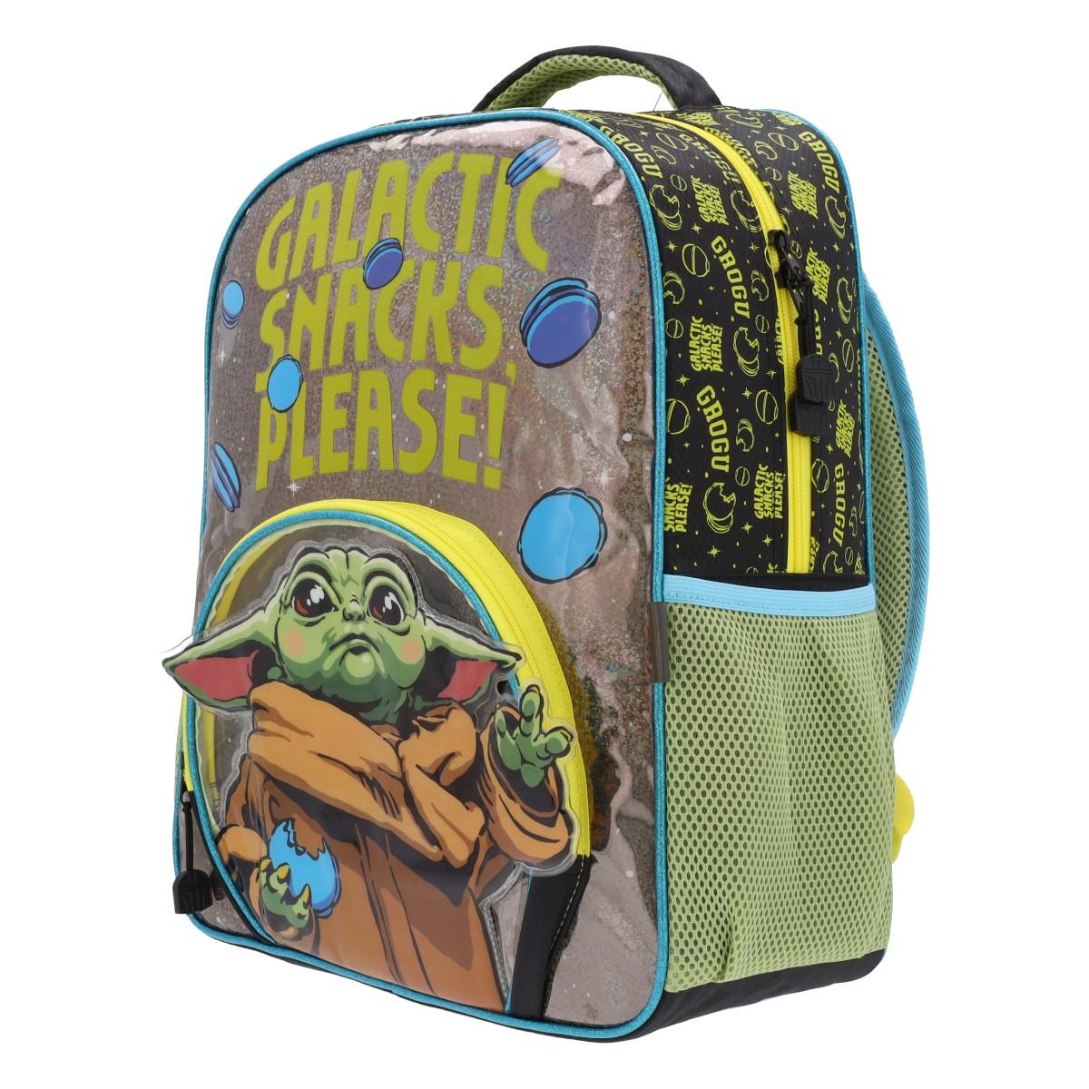 Mochila Infantil Grogu Azul-7