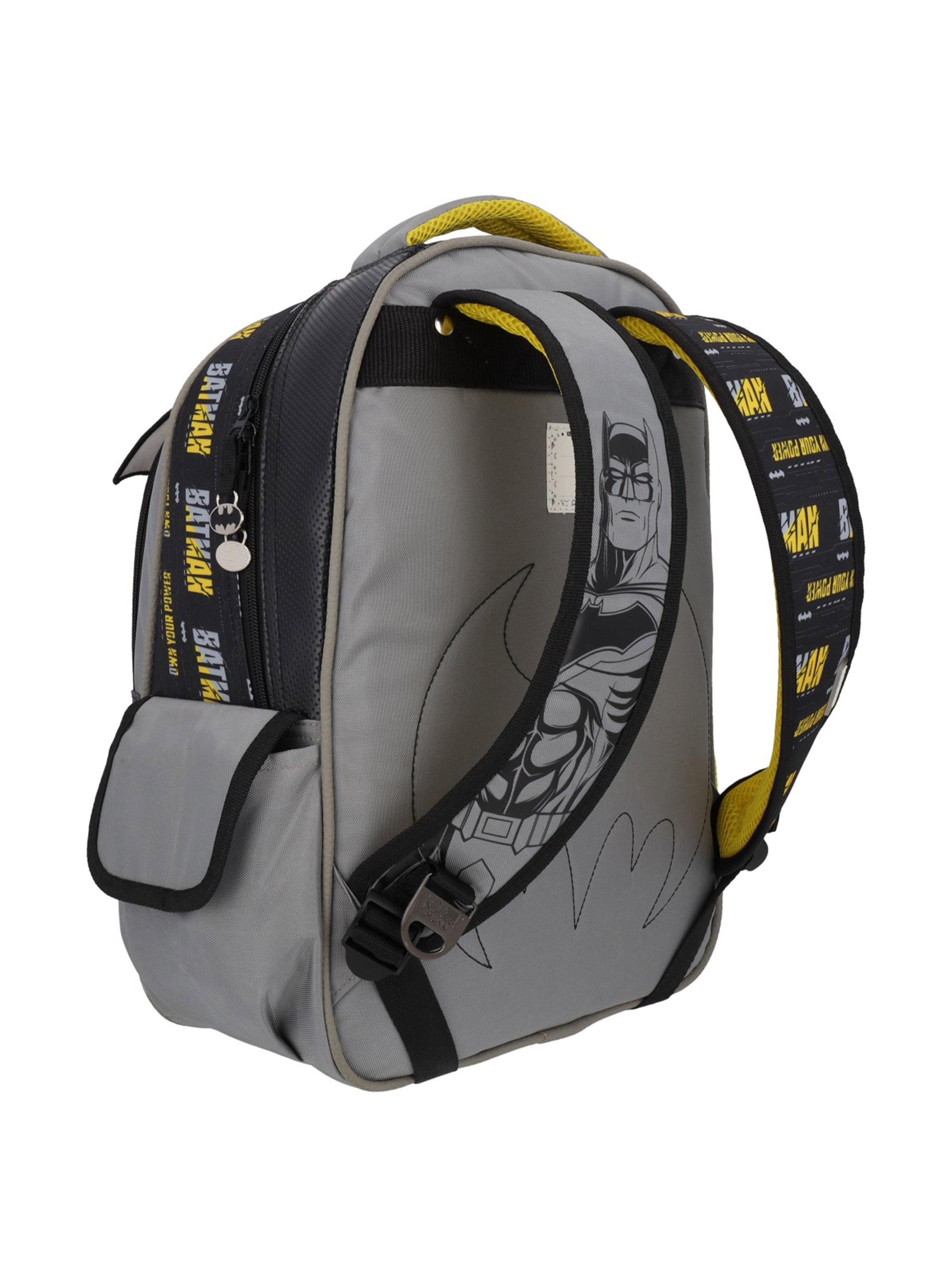 Mochila Infantil Batman Gris-5