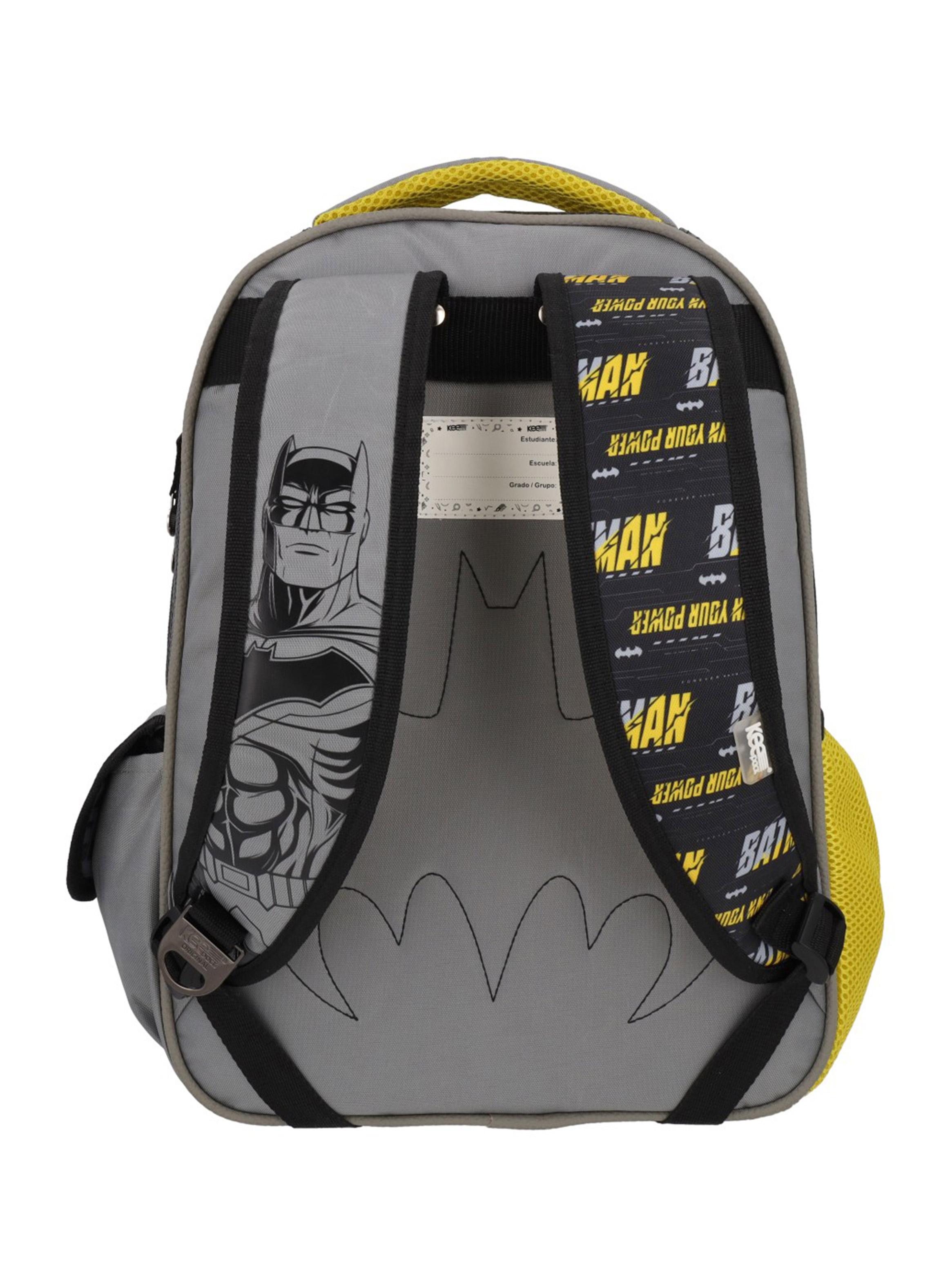 Mochila Infantil Batman Gris-4