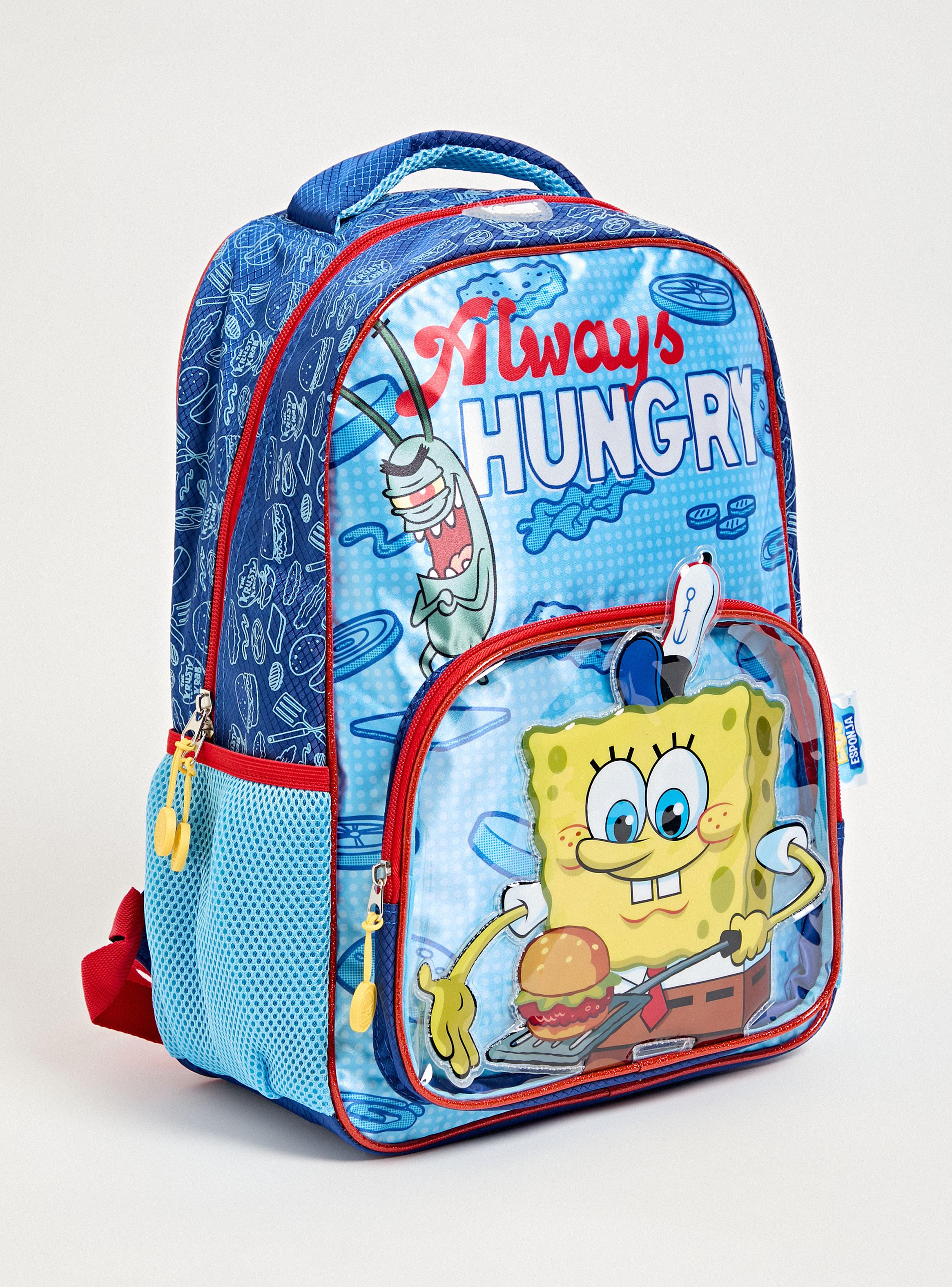 Mochila Infantil Bob Esponja Azul-1