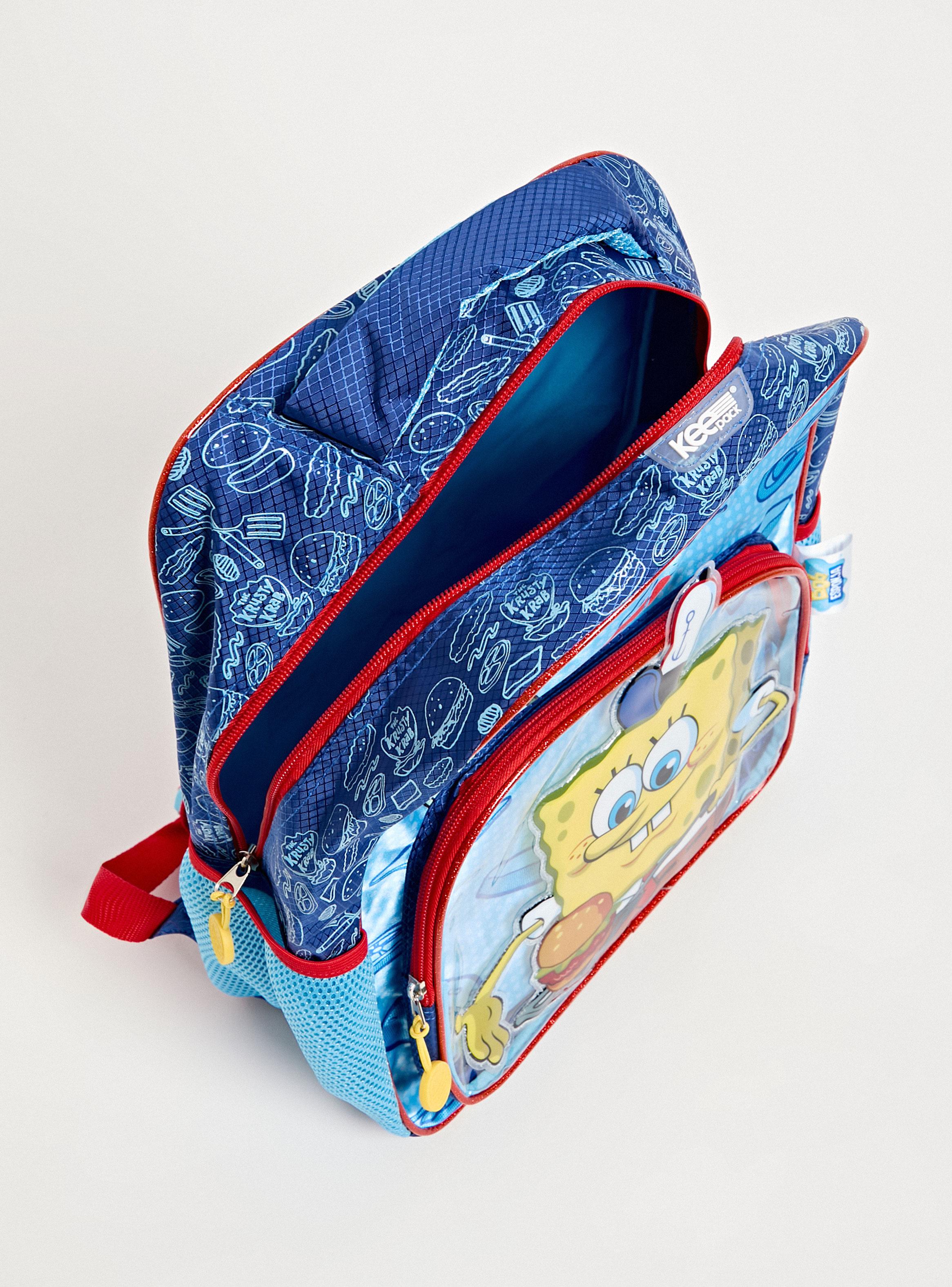 Mochila Infantil Bob Esponja Azul-3