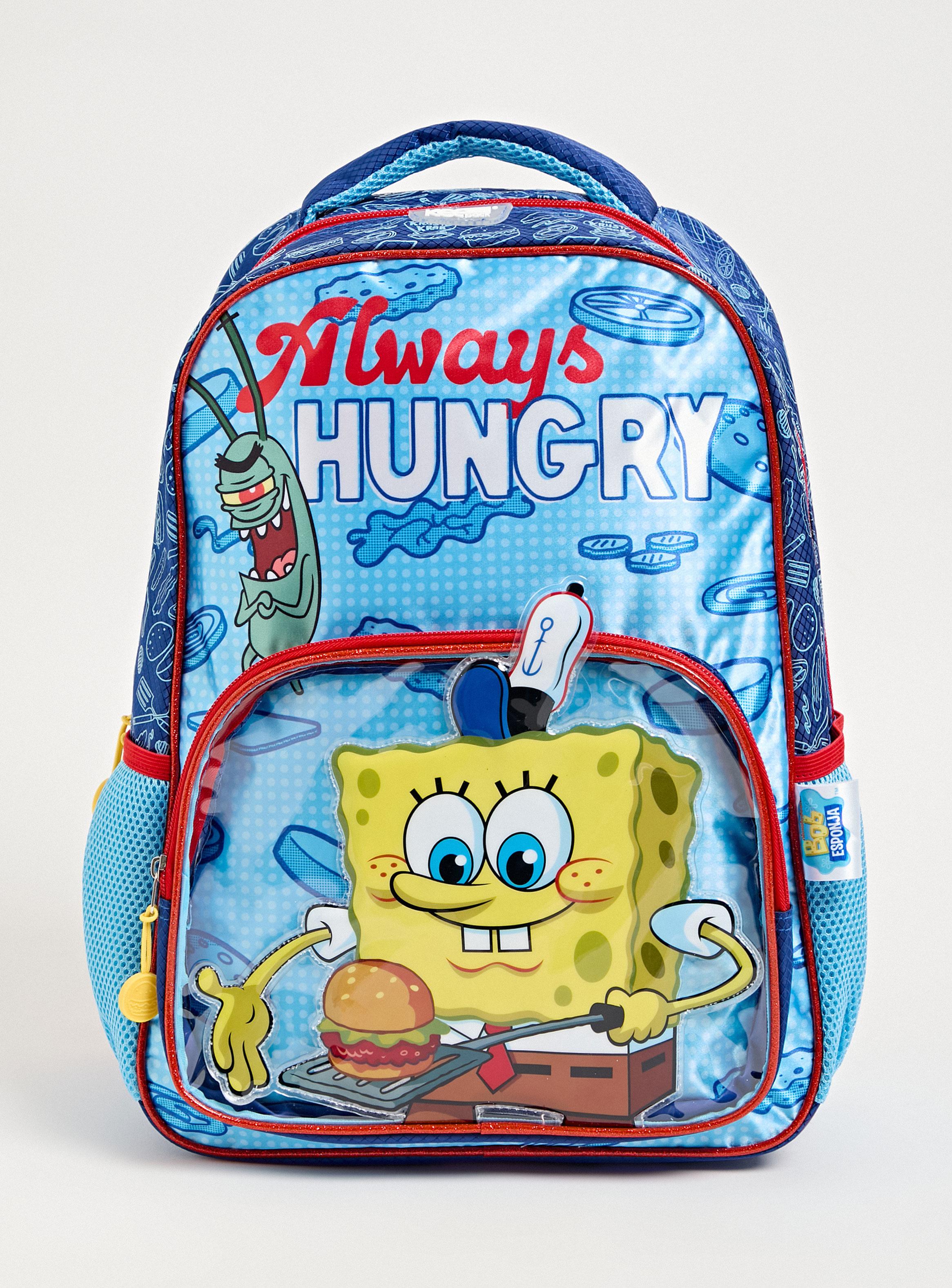 Mochila Infantil Bob Esponja Azul-0