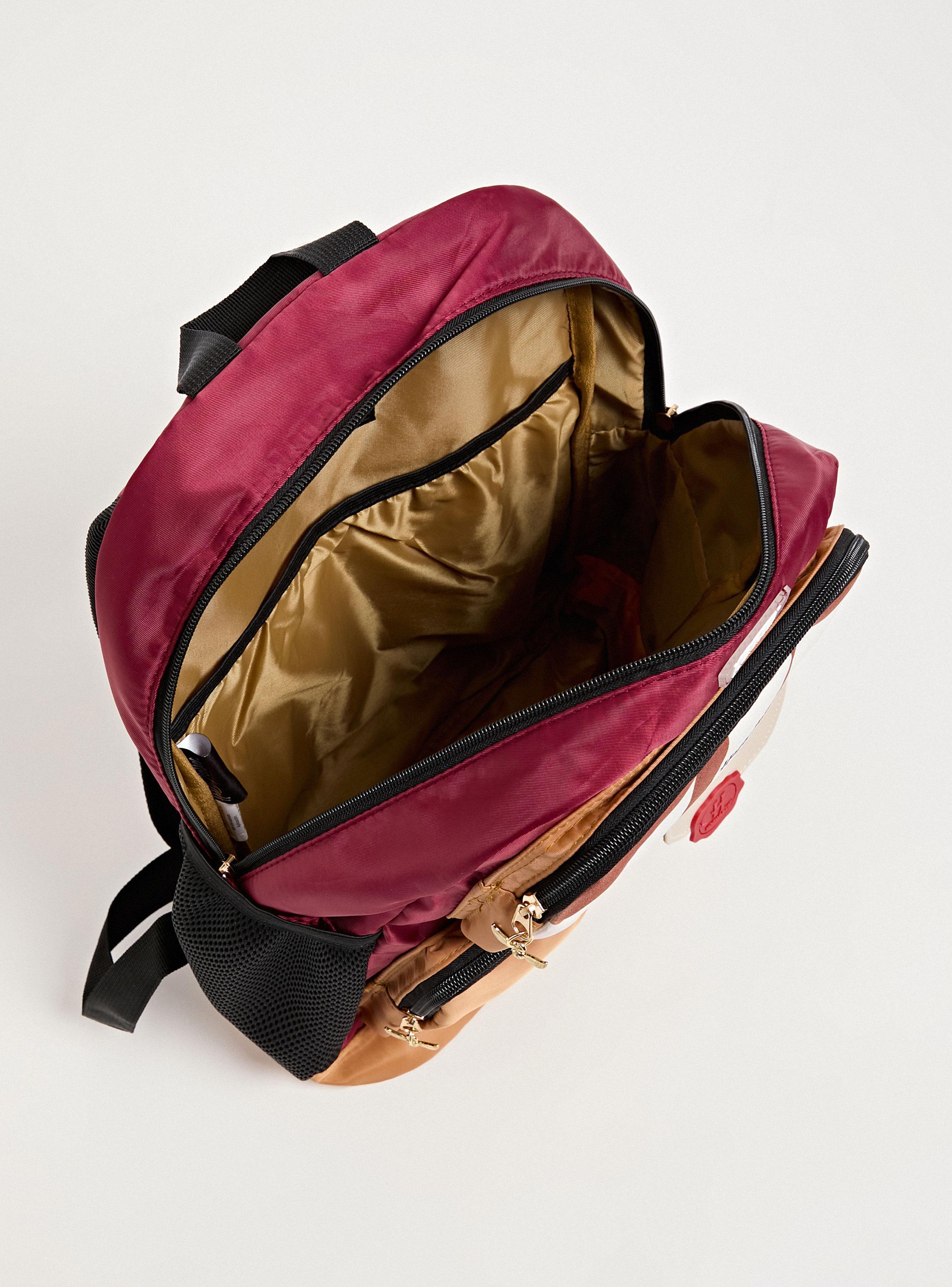 Mochila Infantil con Bolsillos Harry Potter Burdeo-3