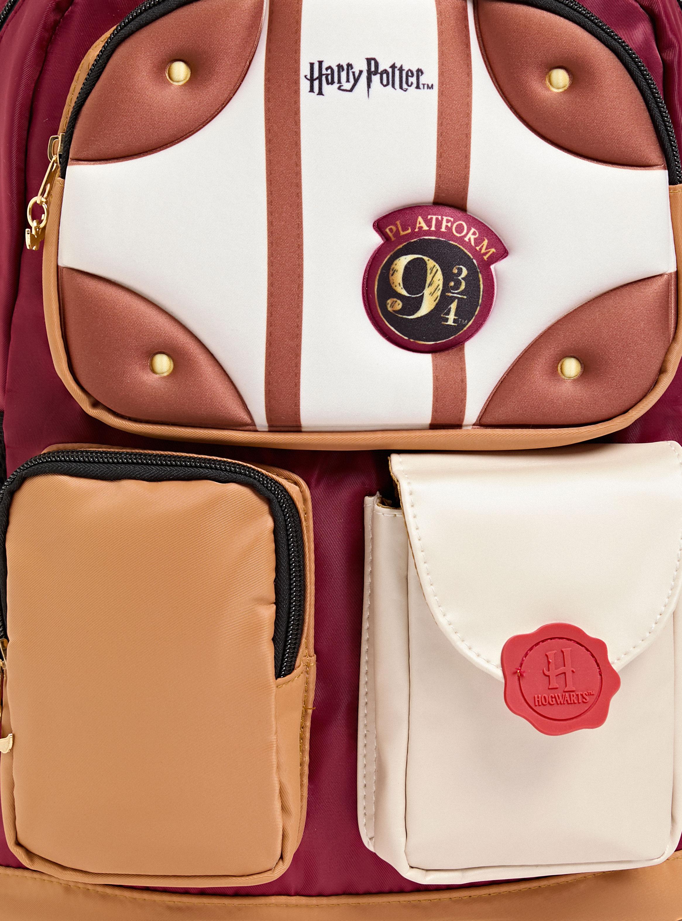 Mochila Infantil con Bolsillos Harry Potter Burdeo-4