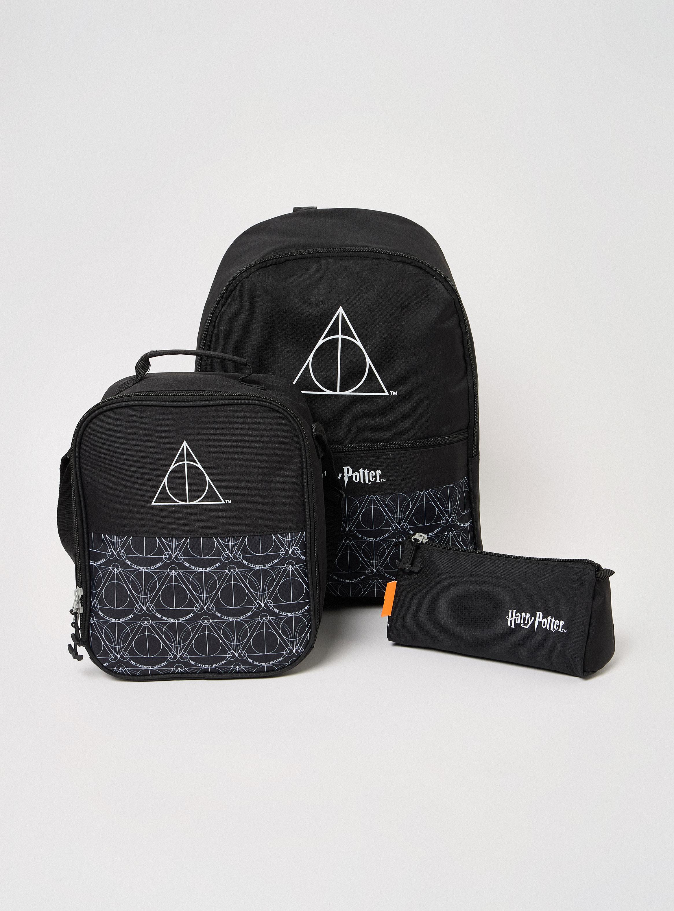 Set Escolar 3 en 1 Mochila Harry Potter Negro-4