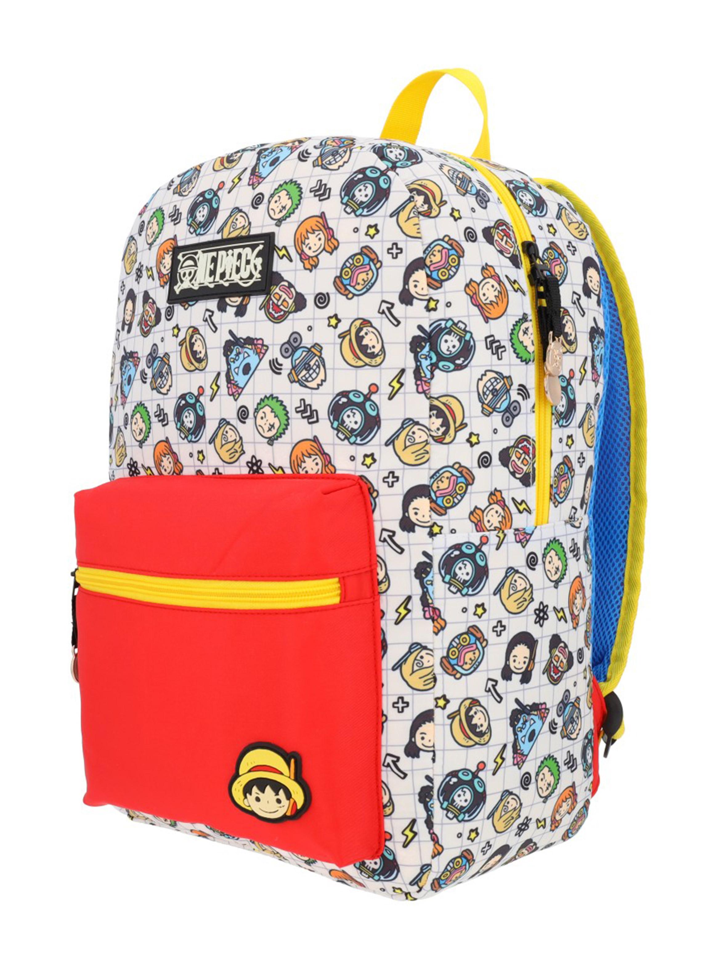 Mochila Juvenil One Piece Rojo-7