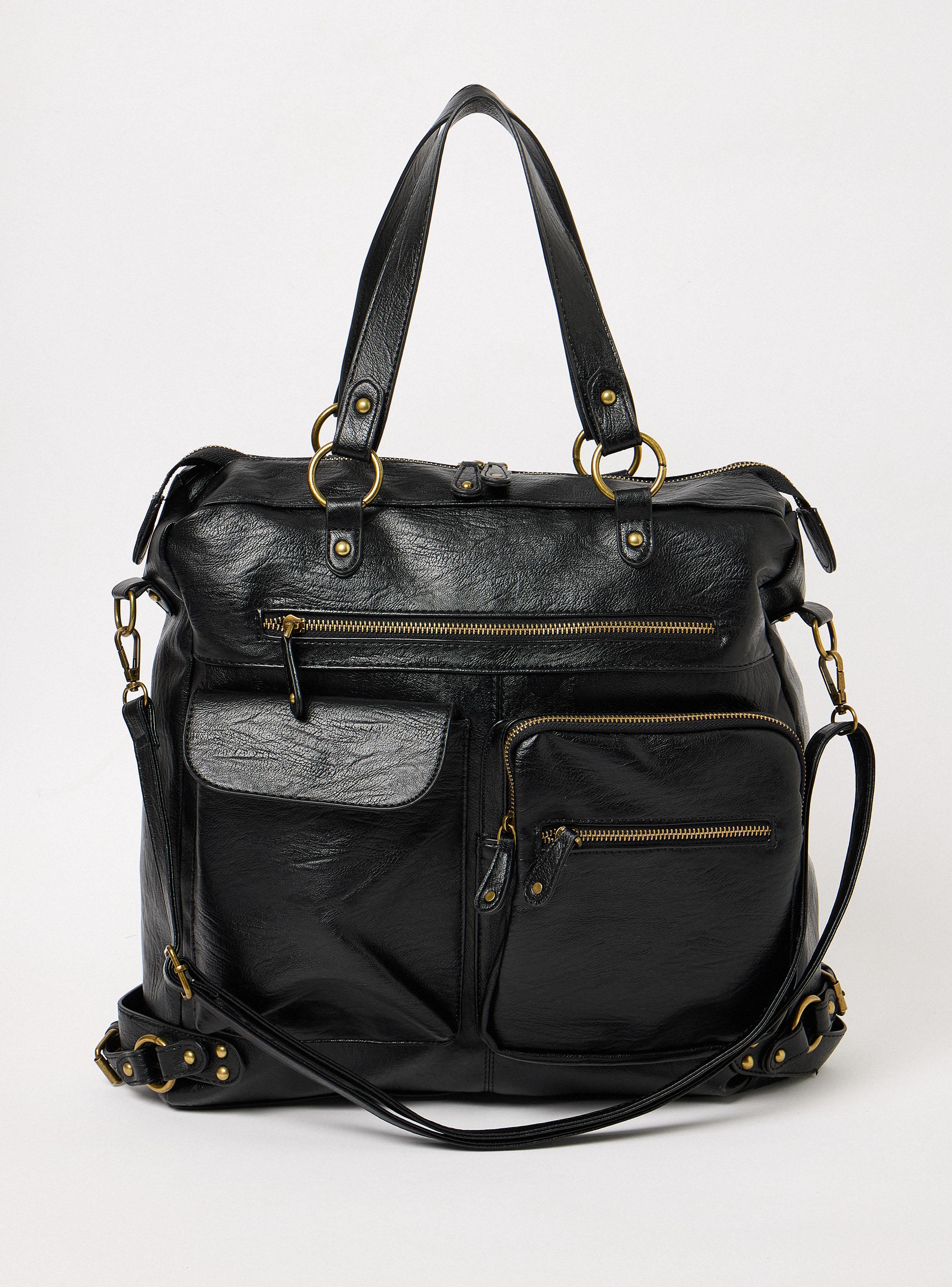 Cartera de Mano Detalle Mini Tachas de Ecocuero-2