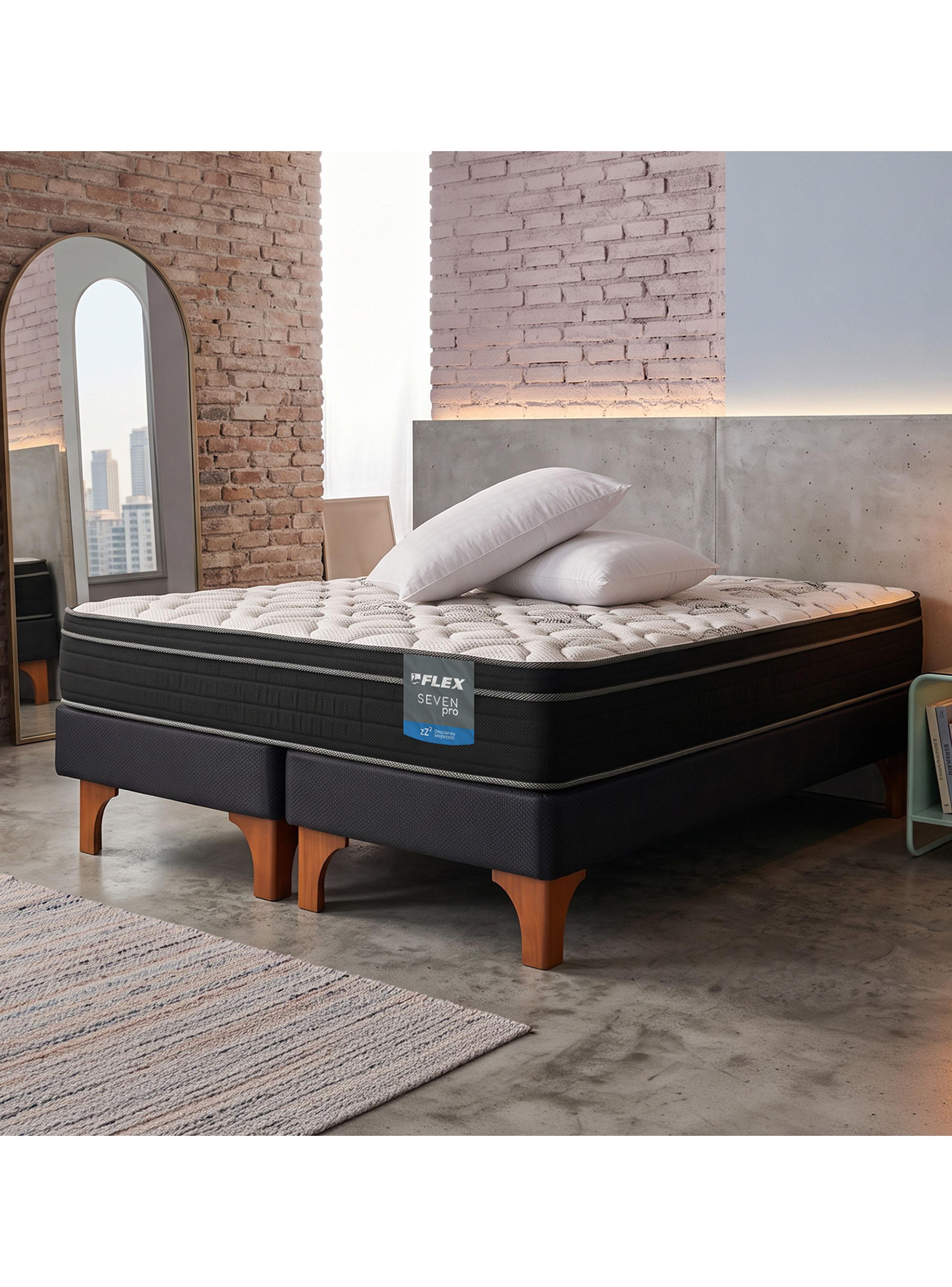 Cama Europea Seven Pro King + Almohada Royal-5