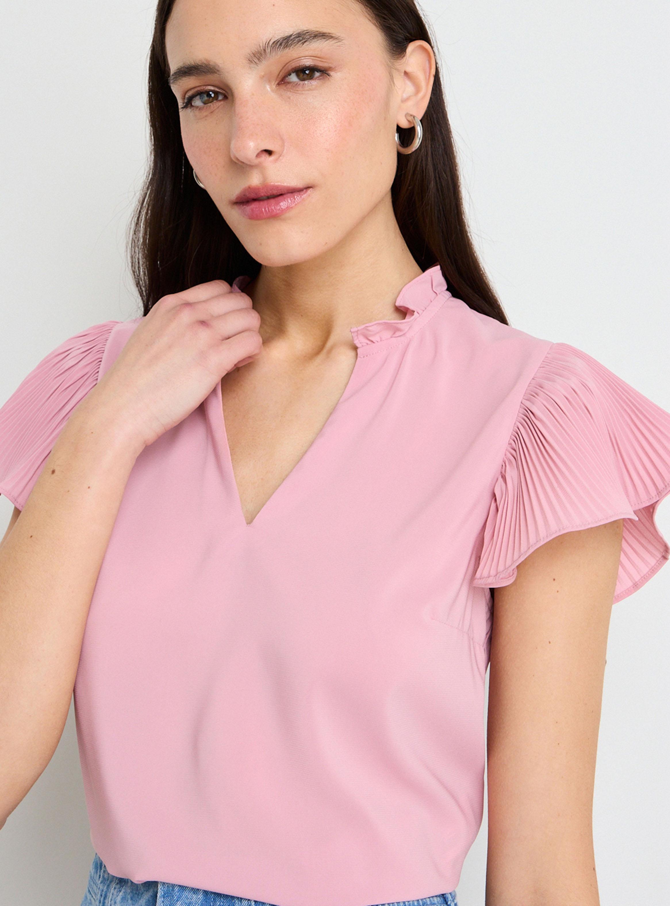 Blusa Doble Vuelo Regular Manga-2