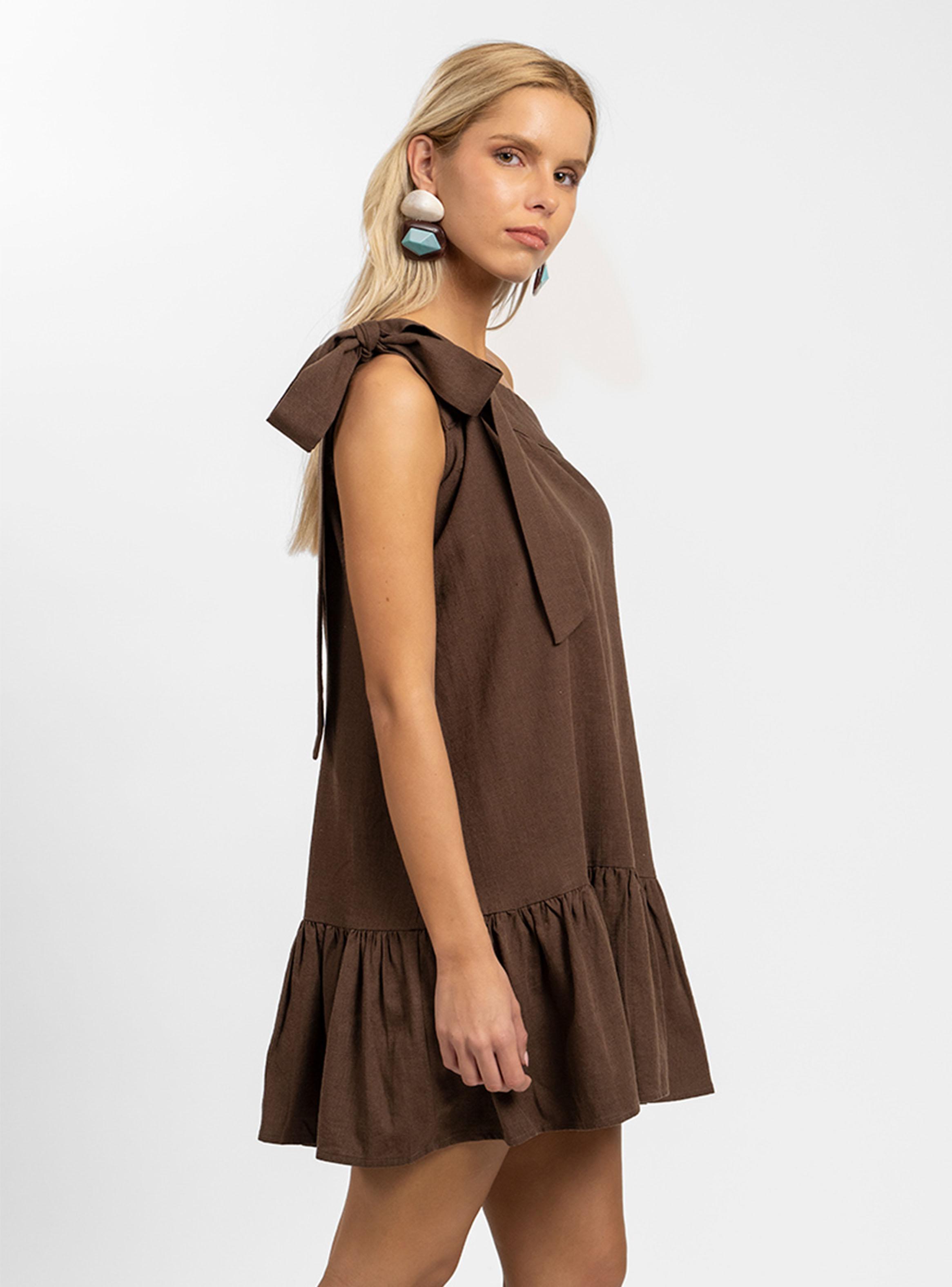 Vestido Agatha Café-2