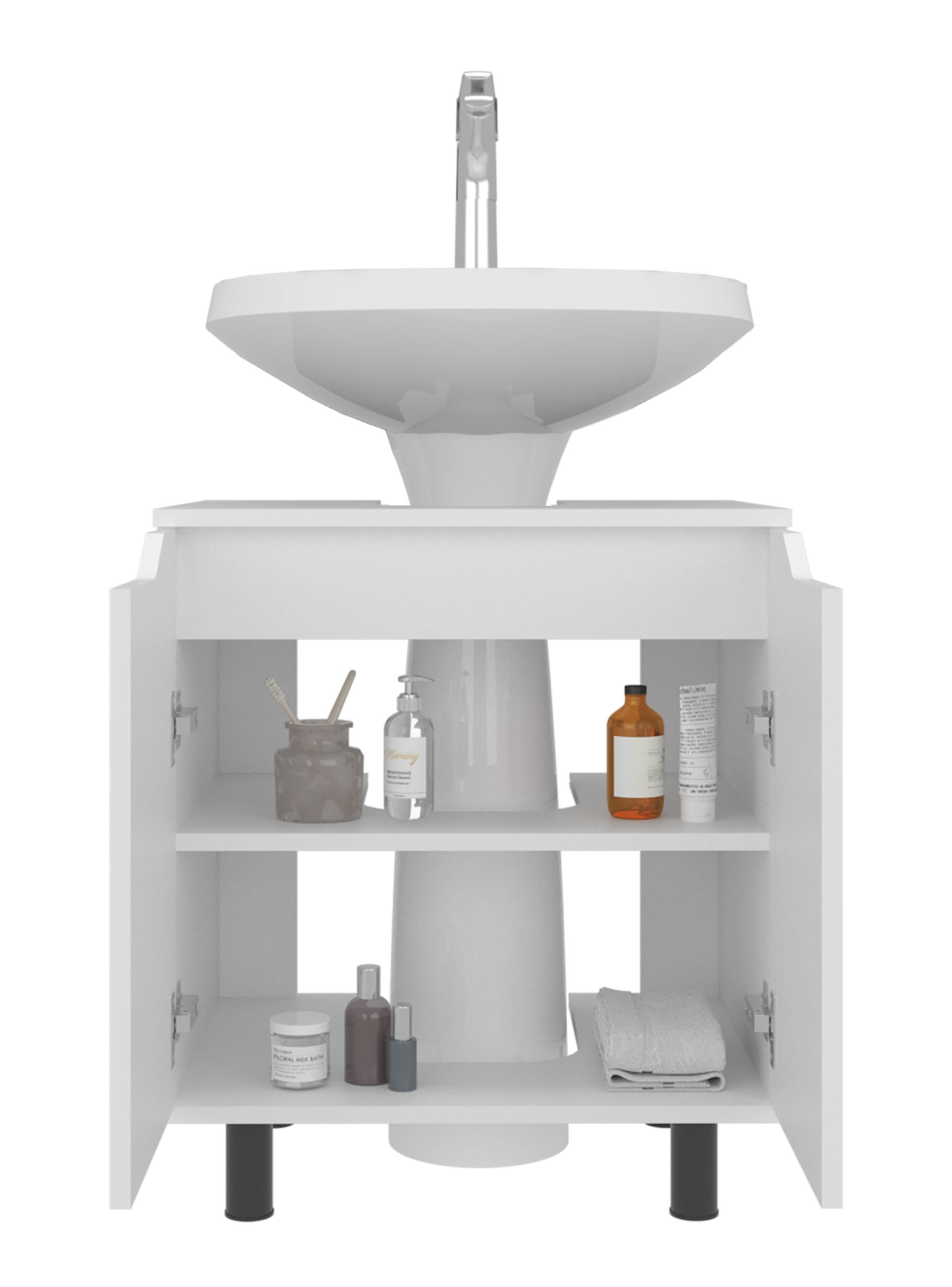 Mueble para Lavamanos Marlo 2 Puertas Blanco-3