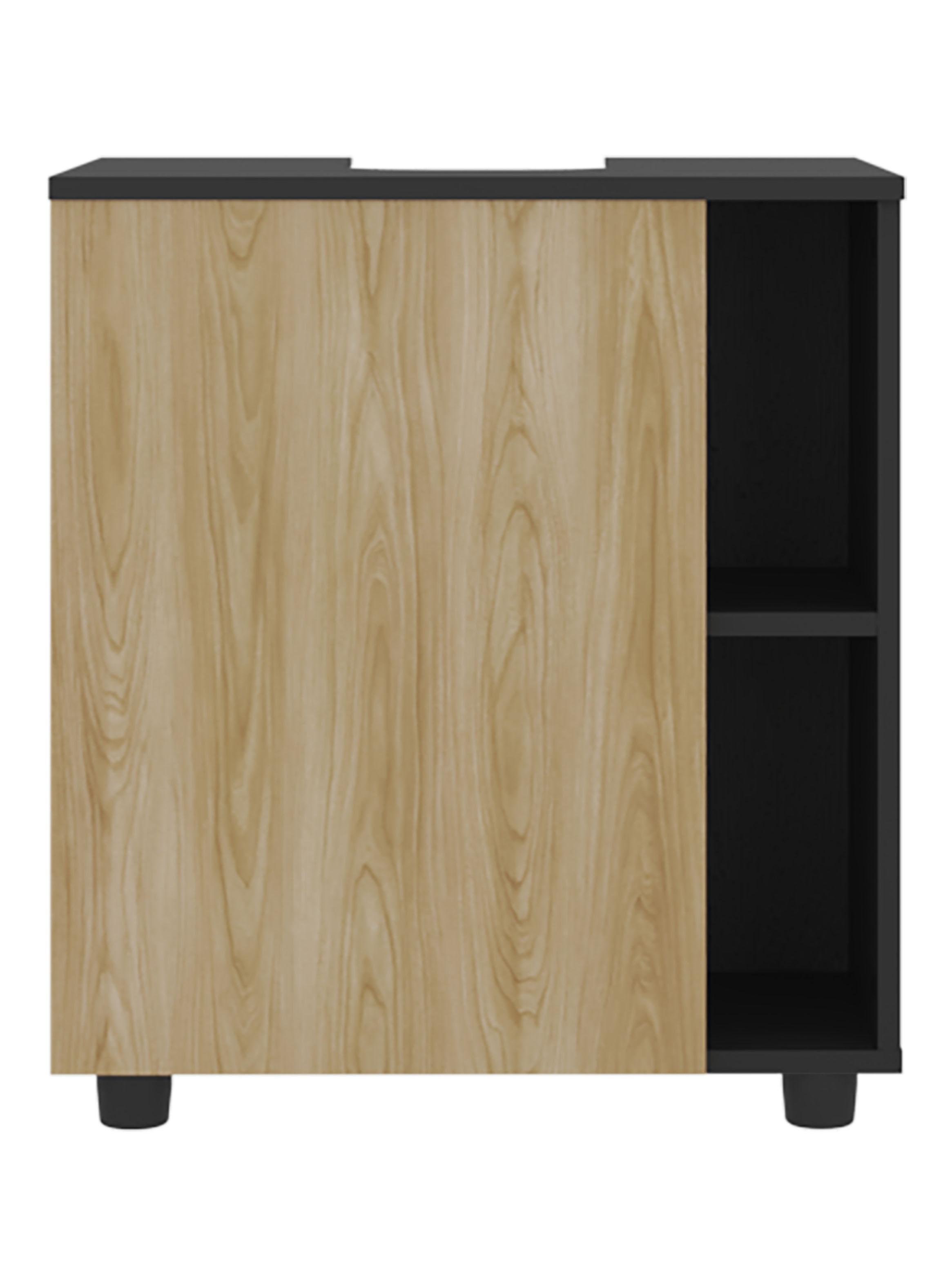 Mueble para Lavamanos Pascuale 1 Puerta Wengue Y Fresno-0