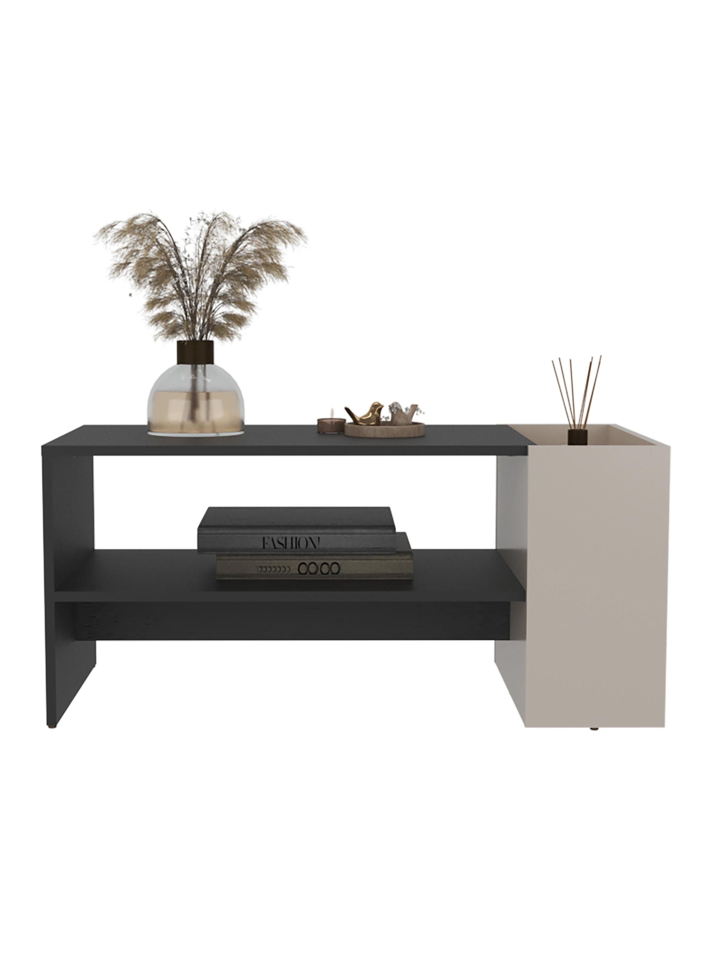 Mesa de Centro Adel 42x91x45 cm Capri y Wengue-2