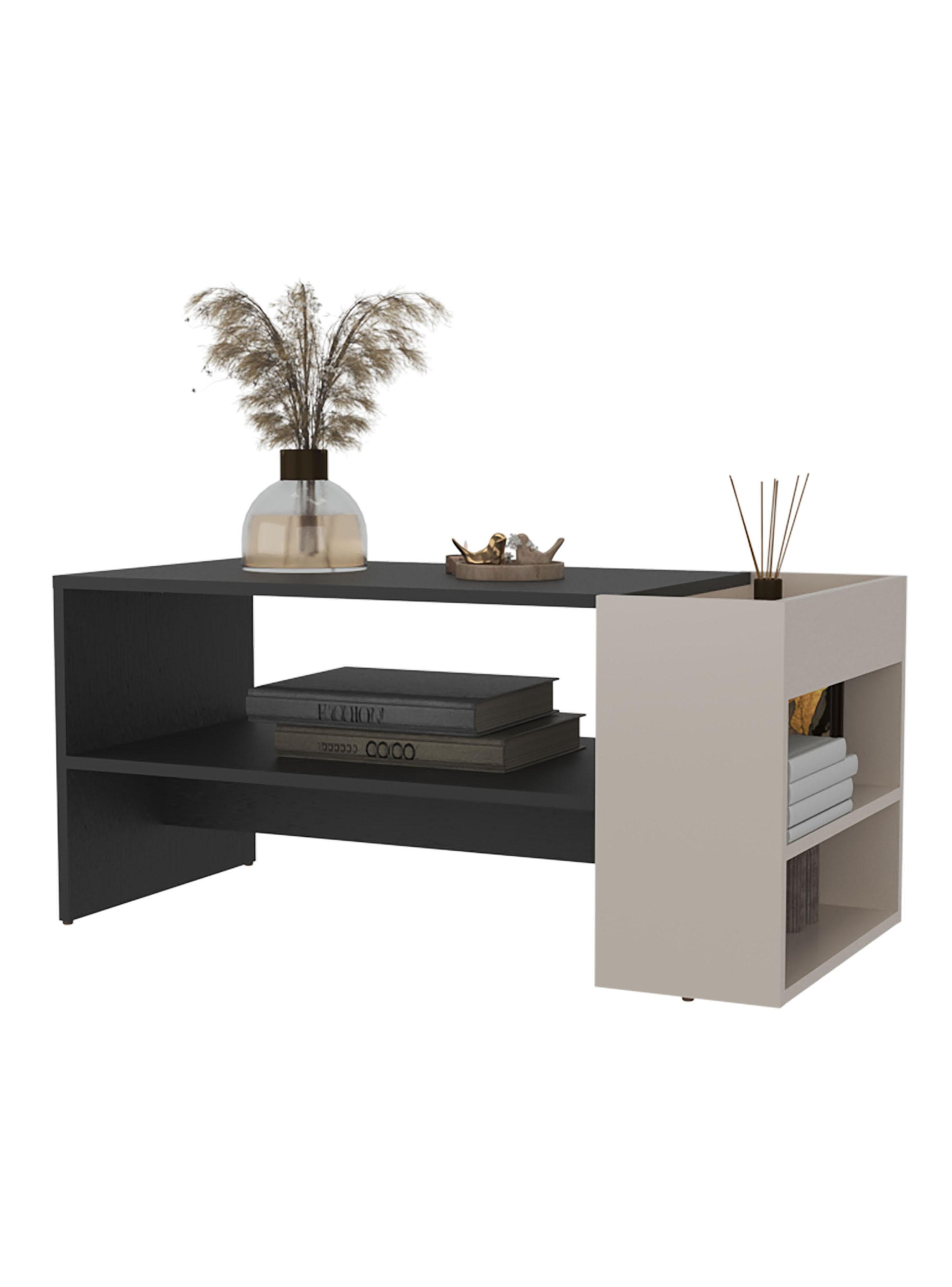 Mesa de Centro Adel 42x91x45 cm Capri y Wengue-3