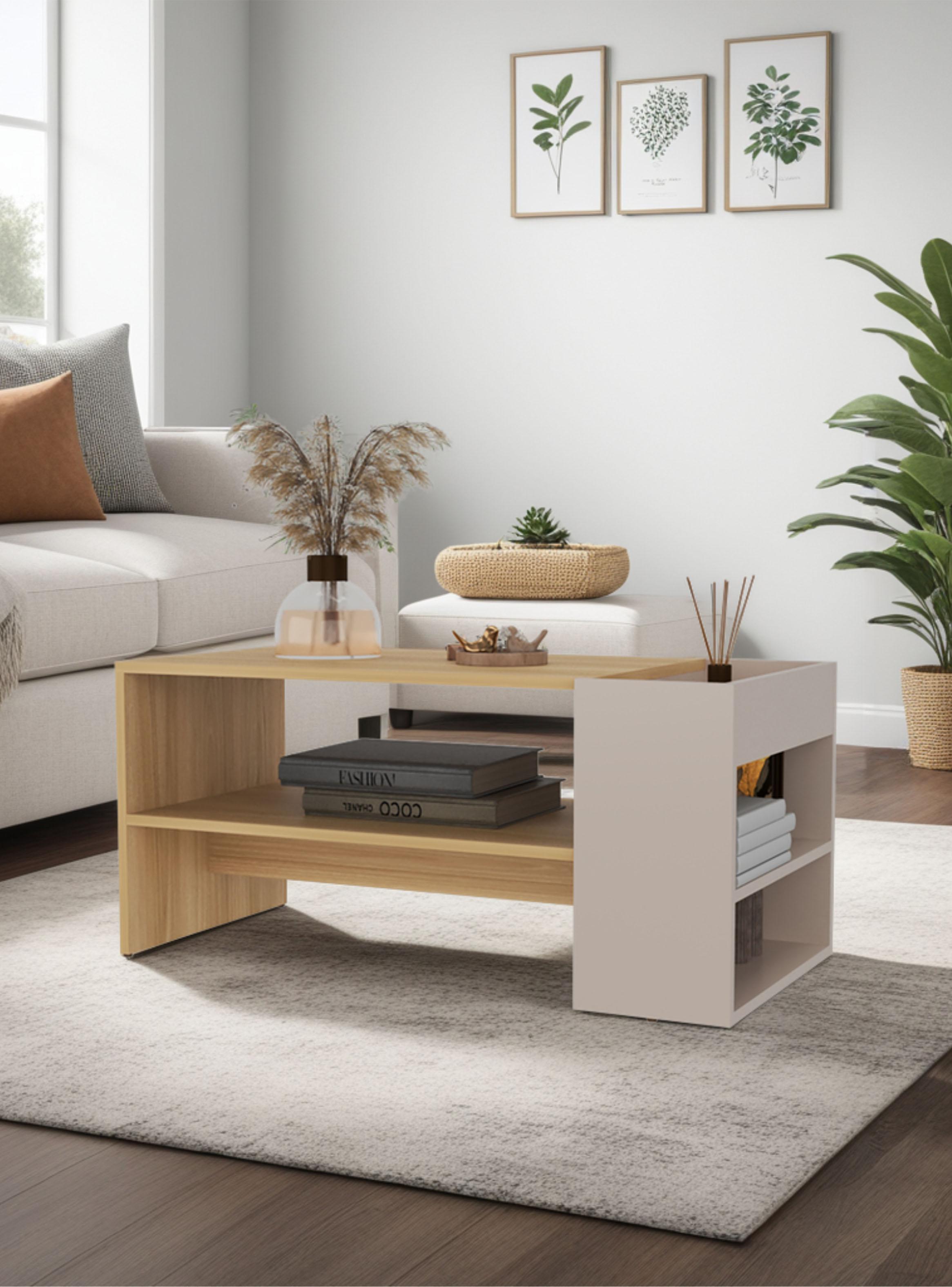 Mesa de Centro Adel 42x91x45 cm Capri y Fresno-4