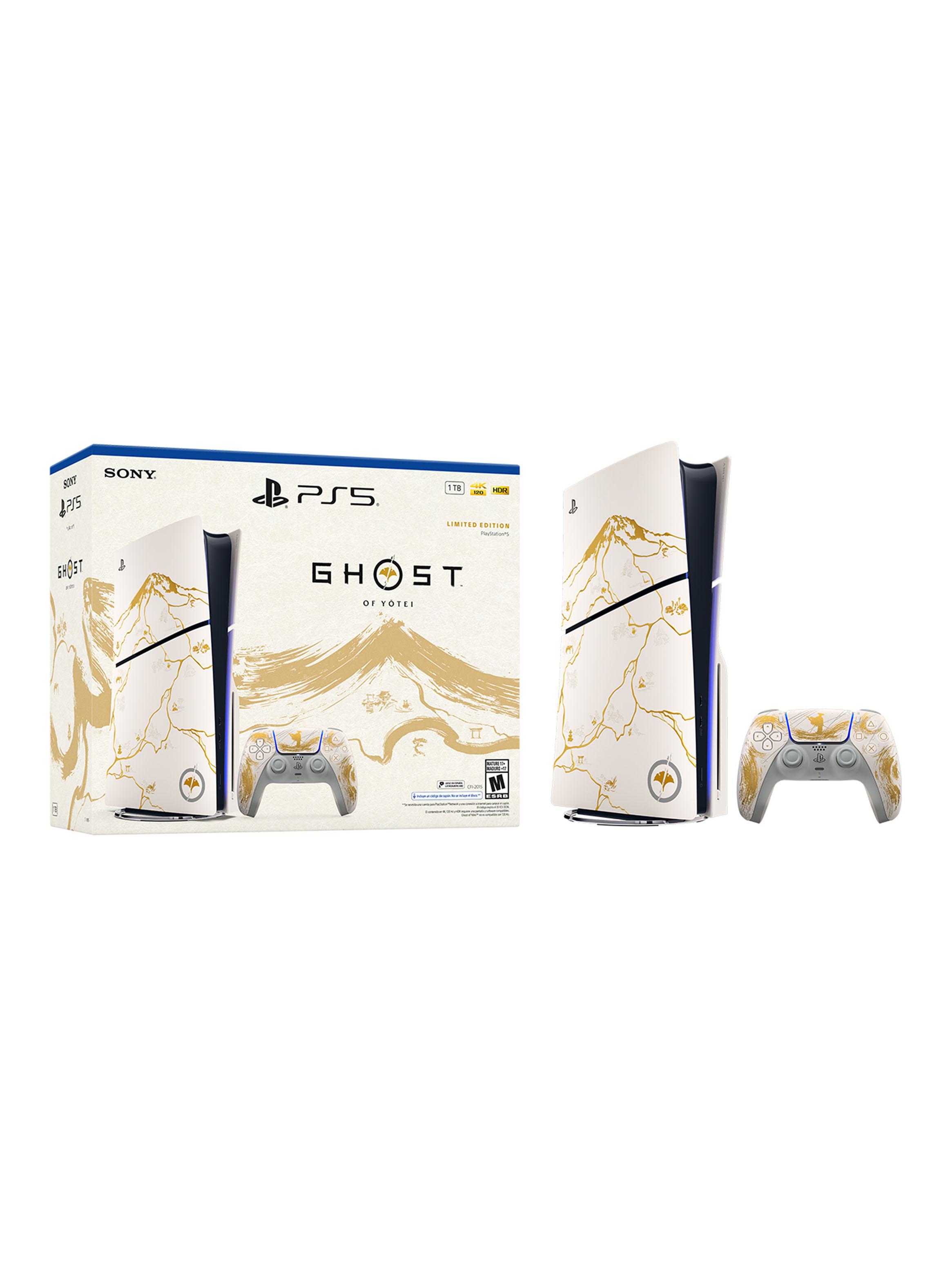 Consola PS5 Disco Edición Limitada Oro de Ghost of Yōtei-0