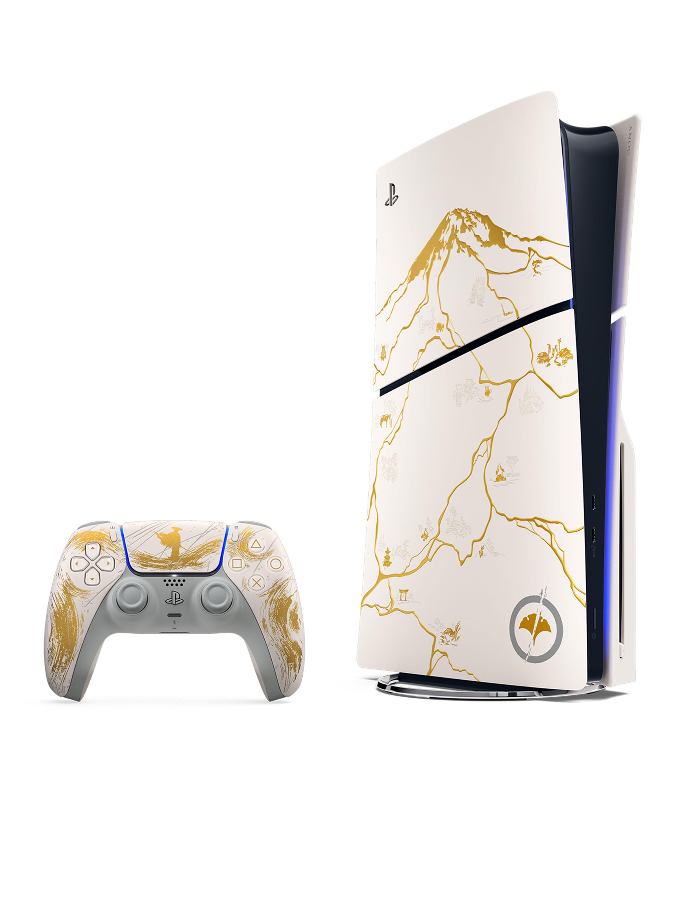 Consola PS5 Disco Edición Limitada Oro + Juego Ghost of Yōtei Digital-3
