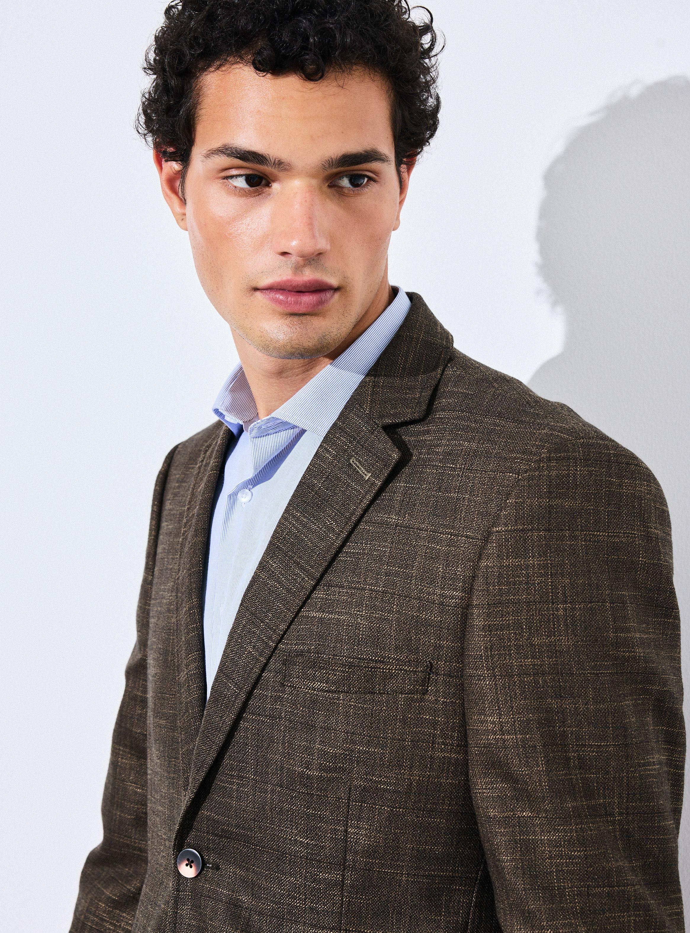 Veston Recto Fantasía Cuadro-2