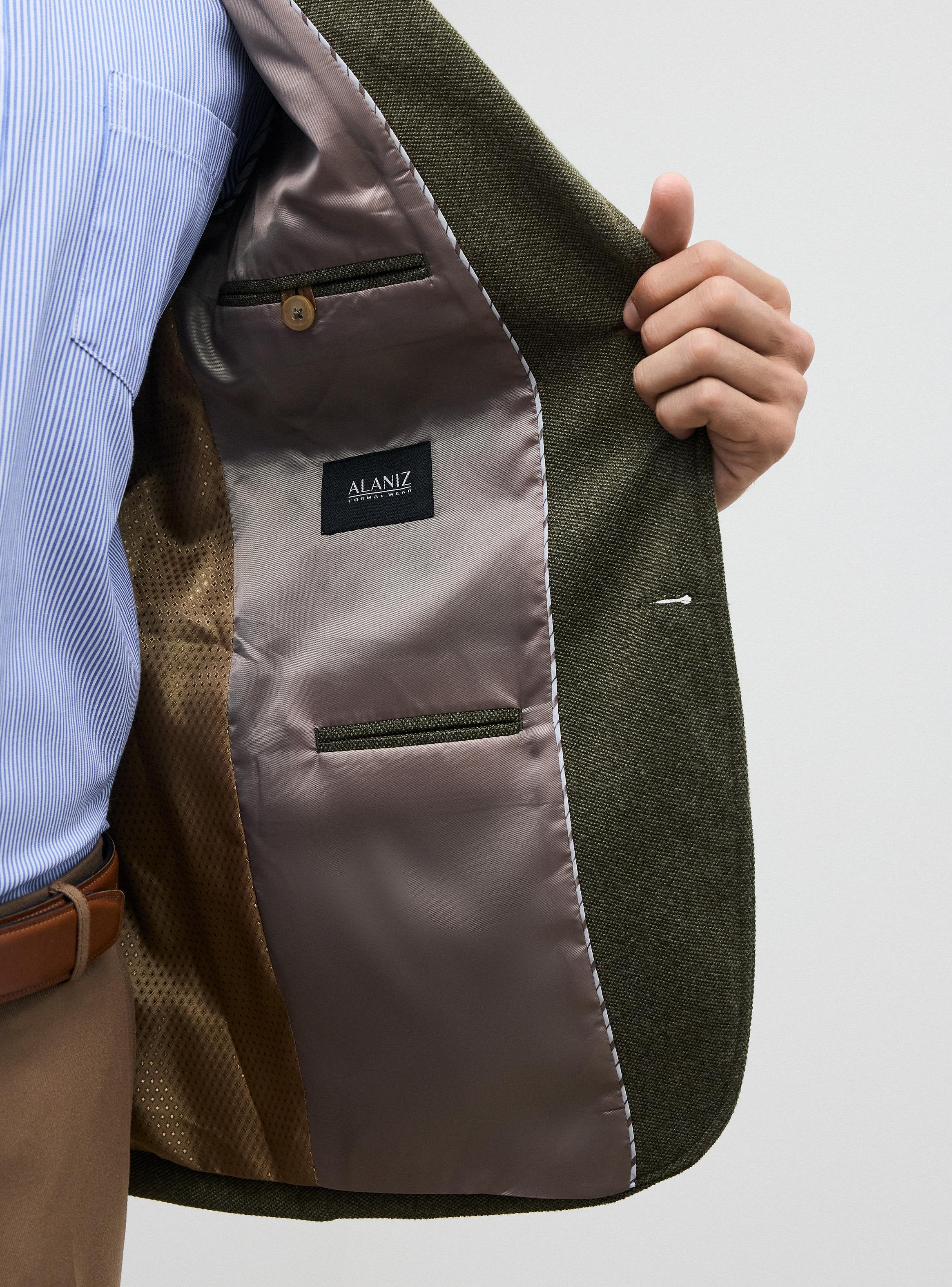 Vestón Recto Tela Knit Slim Fit-2