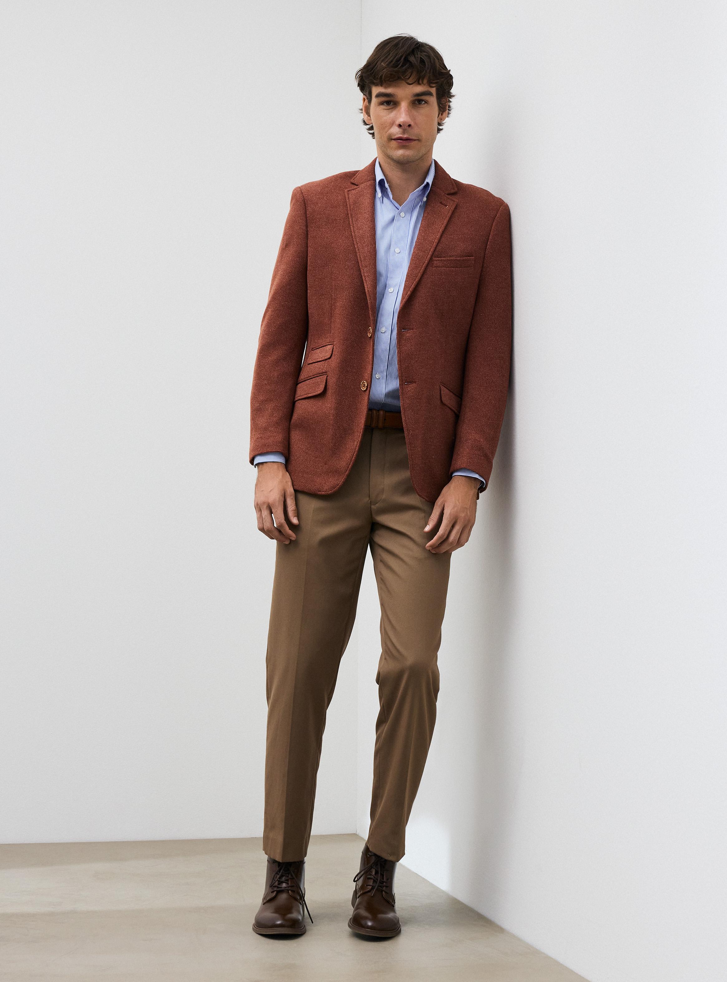 Vestón Recto Knit Slim Fit-4