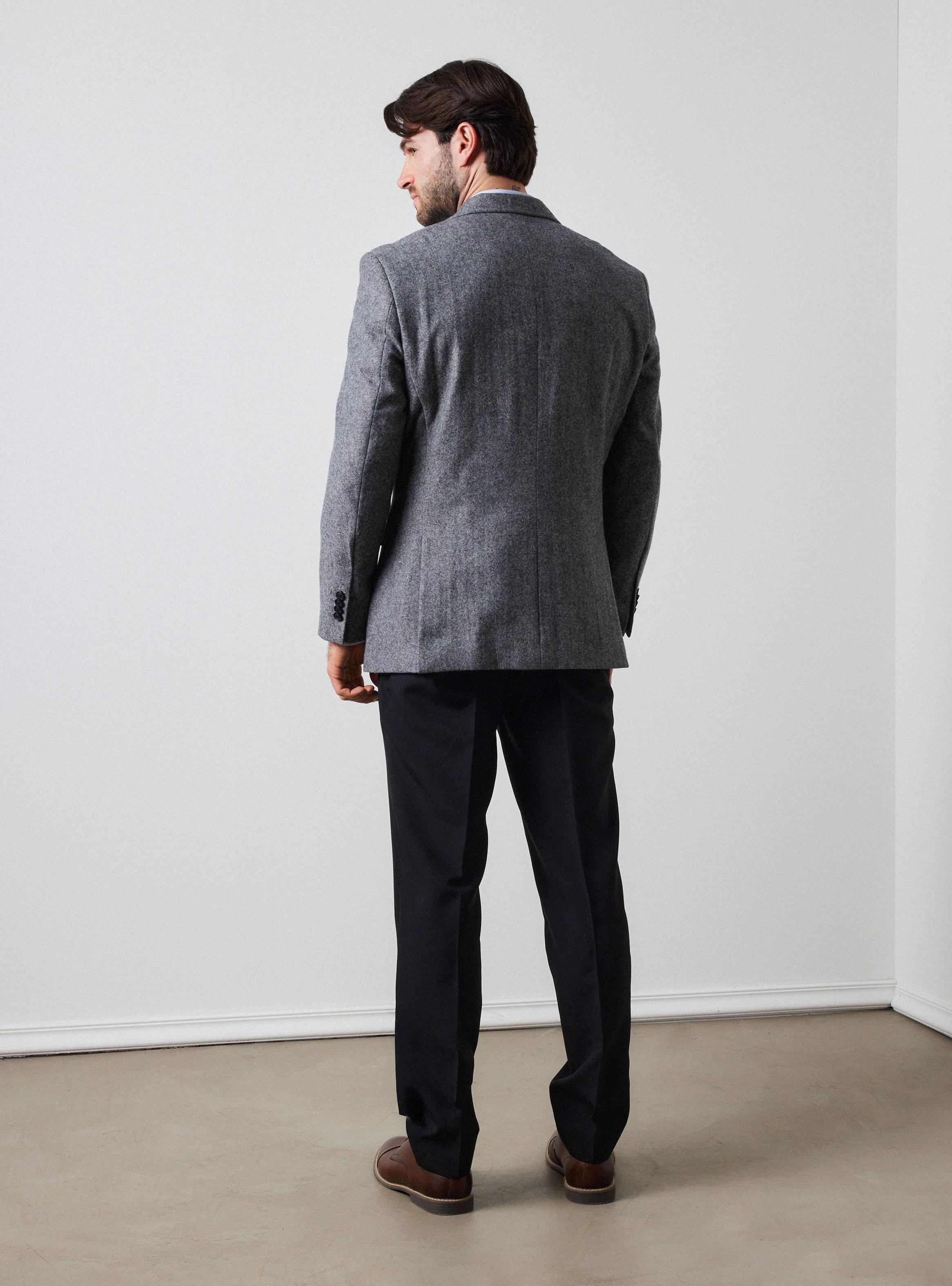 Chaquetas Recto Tweed Texturado-5