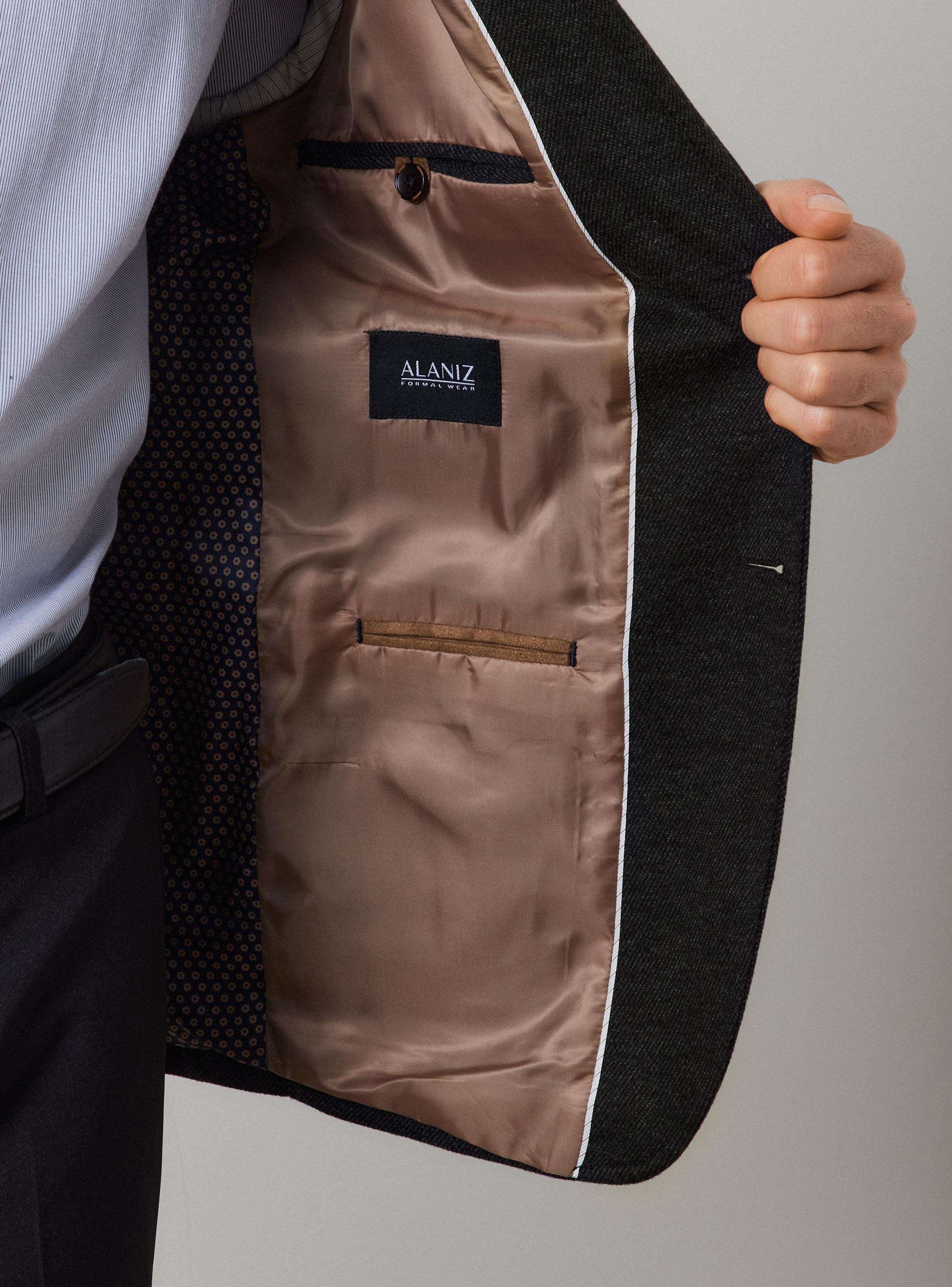 Vestón Recto Slim Fit Texturado-3