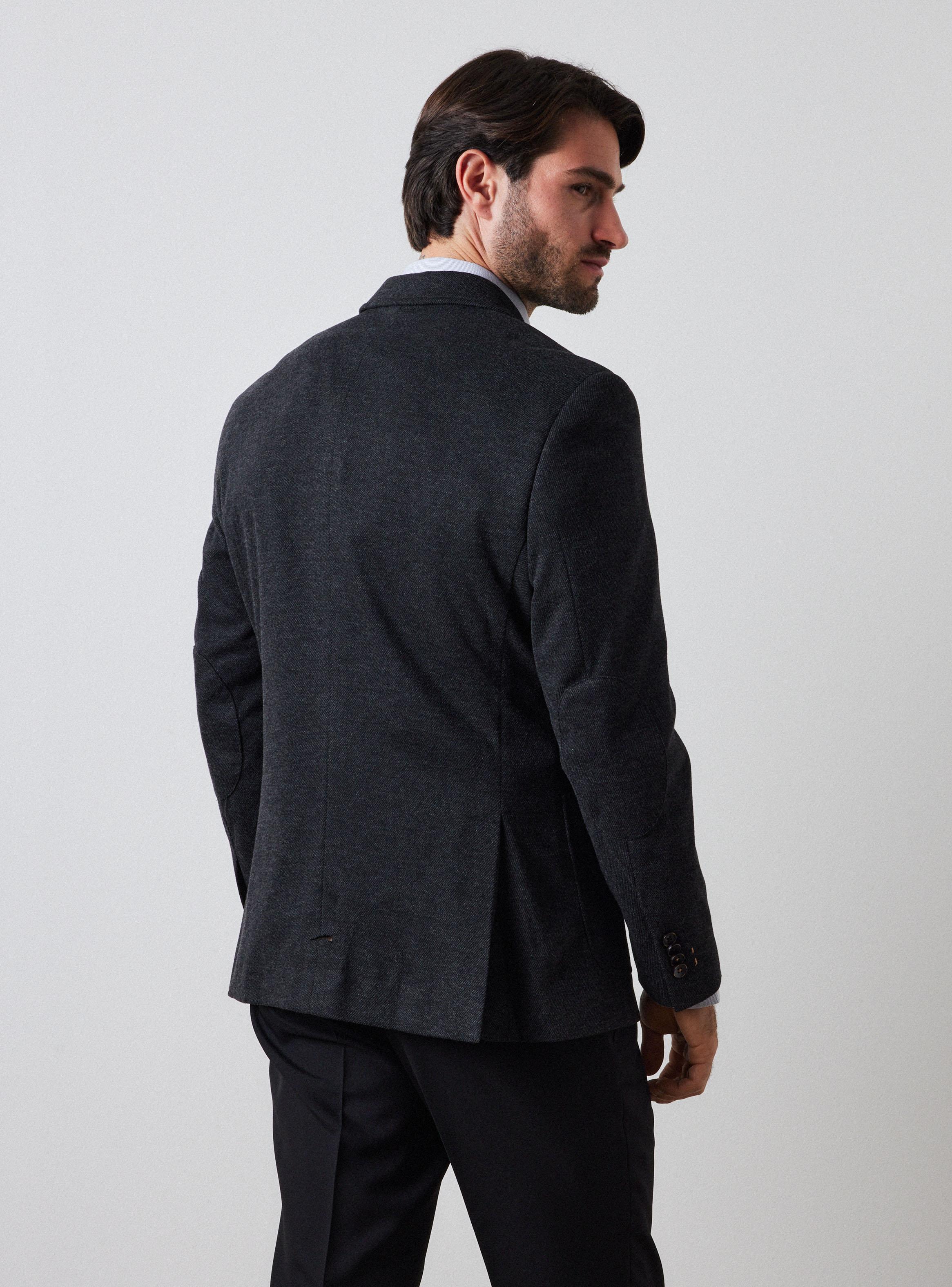 Vestón Recto Slim Fit Texturado-1