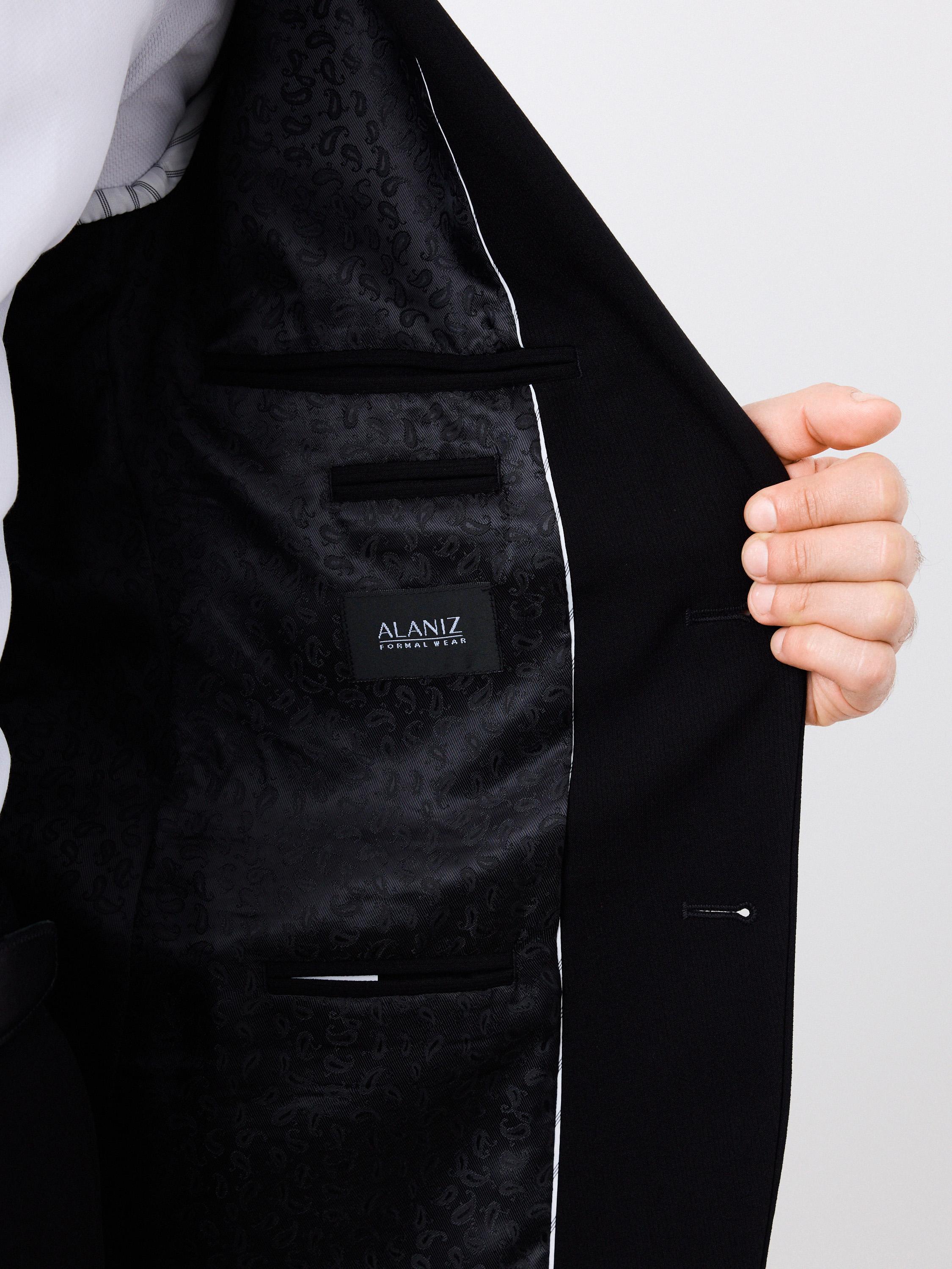 Traje Recto Texturado Doble Tapa-3