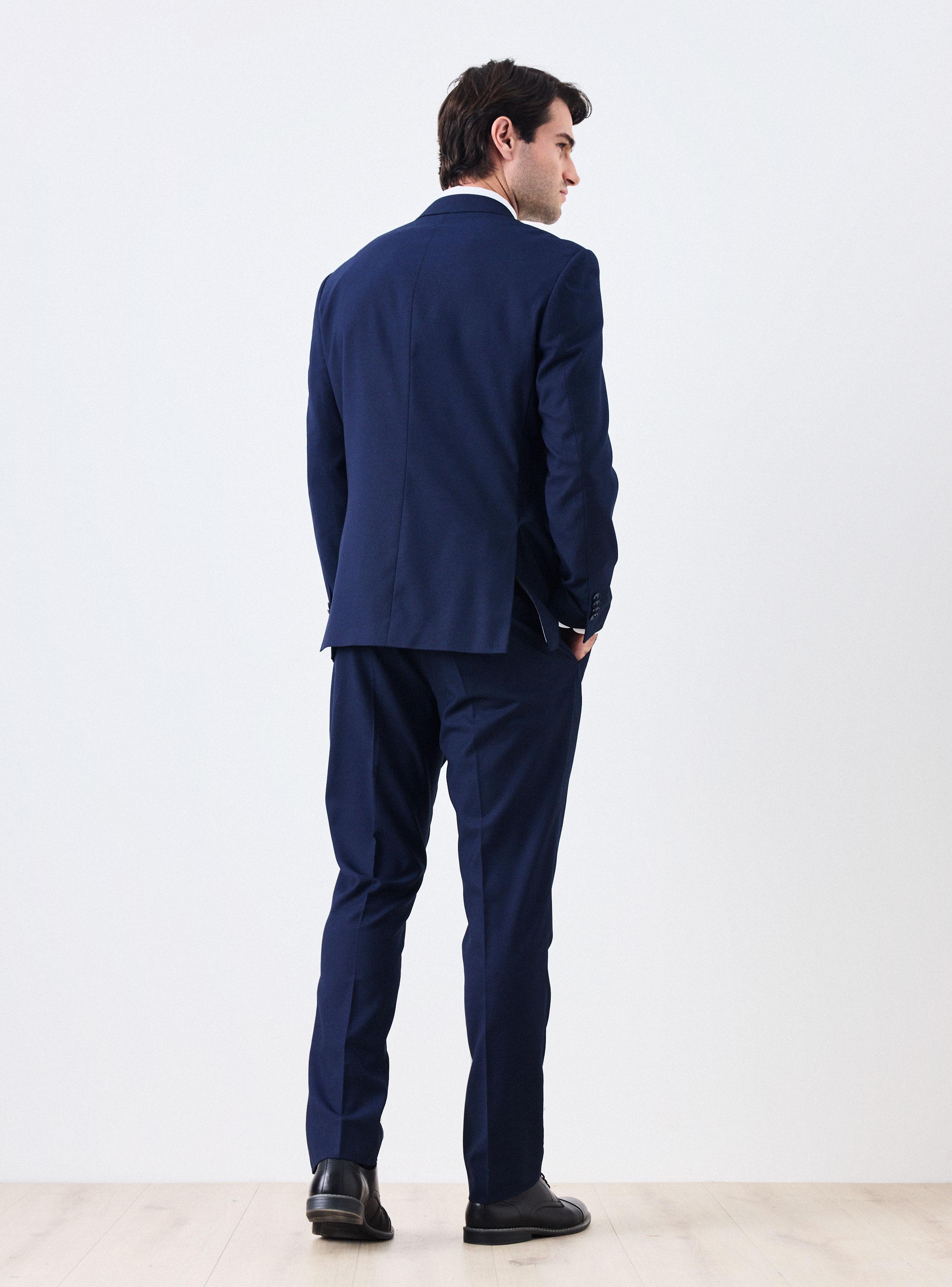 Traje Recto Texturado Doble Tapa Slim Fit-5