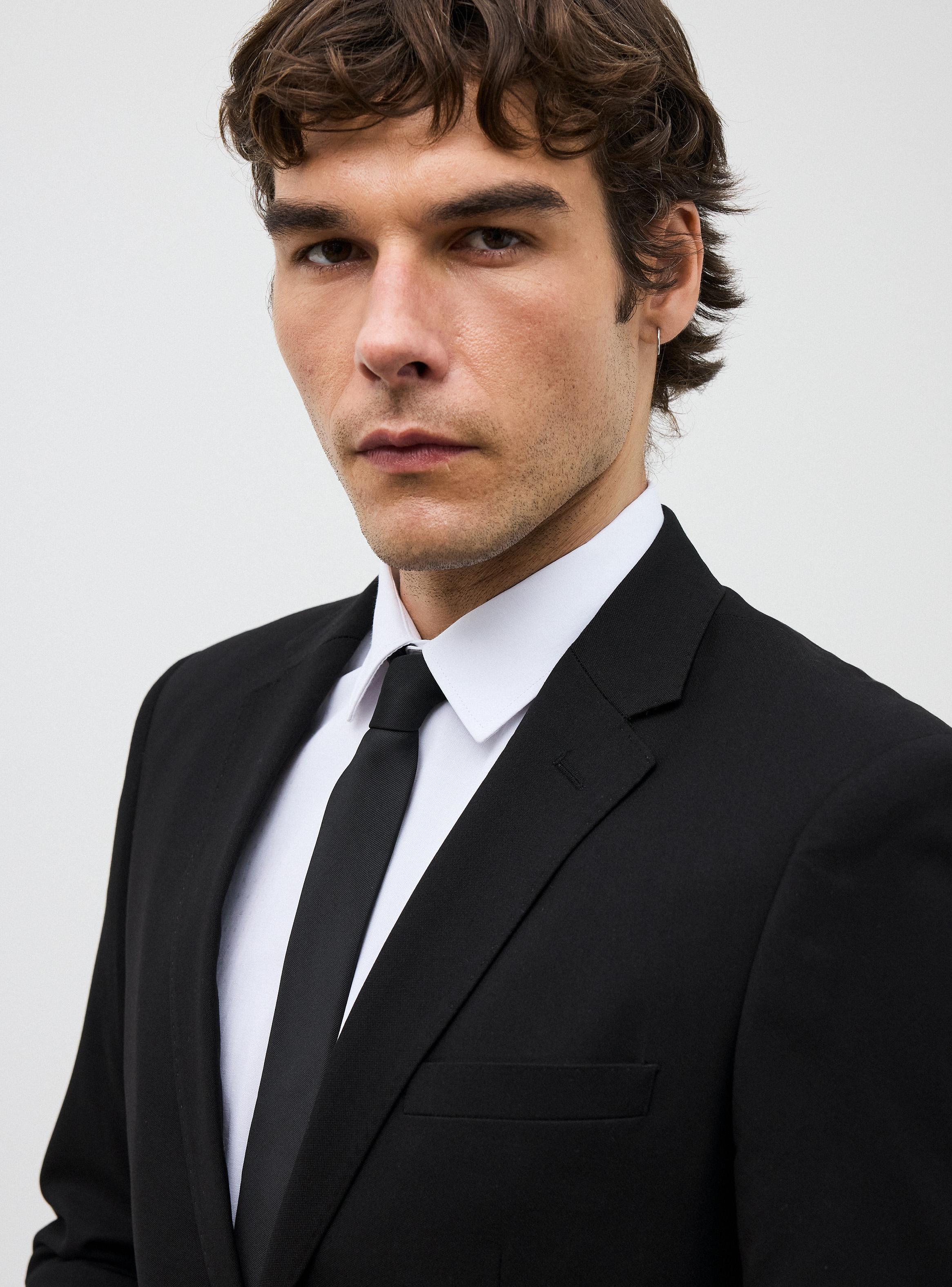 Traje Recto Slim Fit Texturados En Colores-3