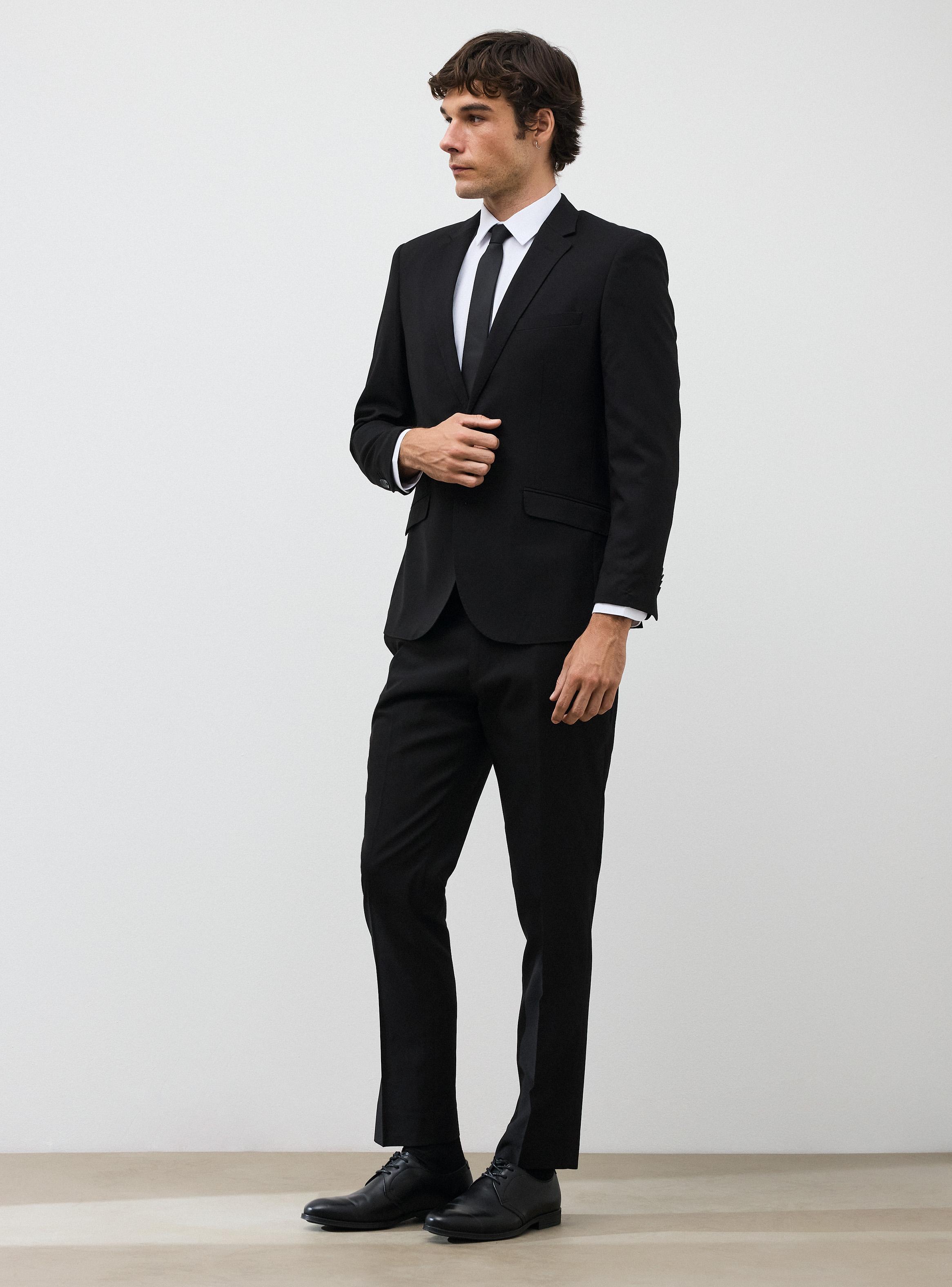 Traje Recto Slim Fit Texturados En Colores-4