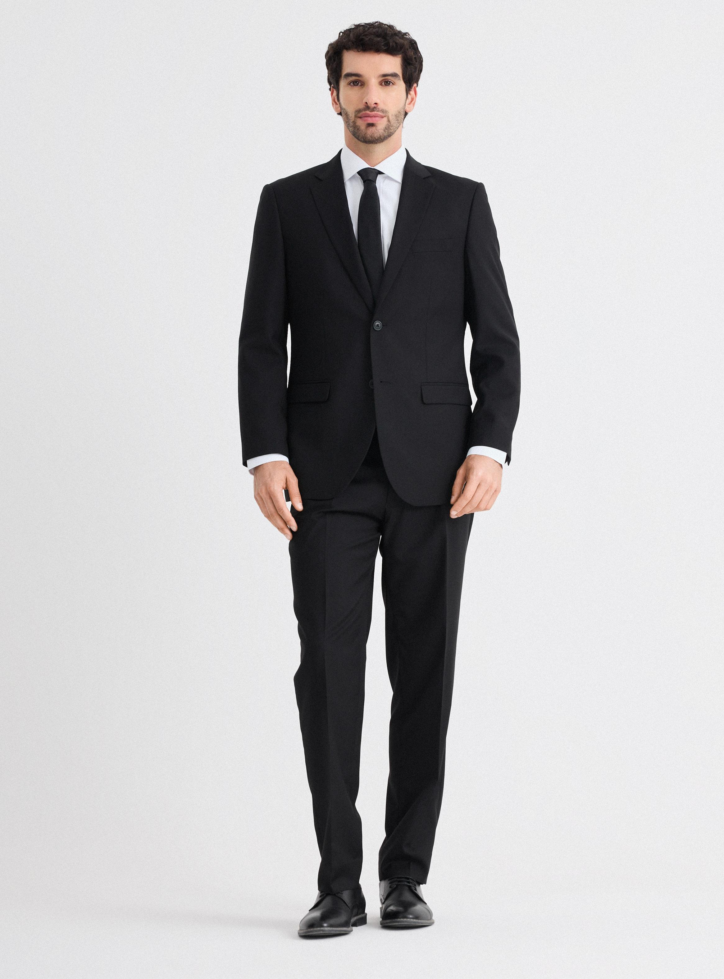 Traje Recto Colores Lisos-4