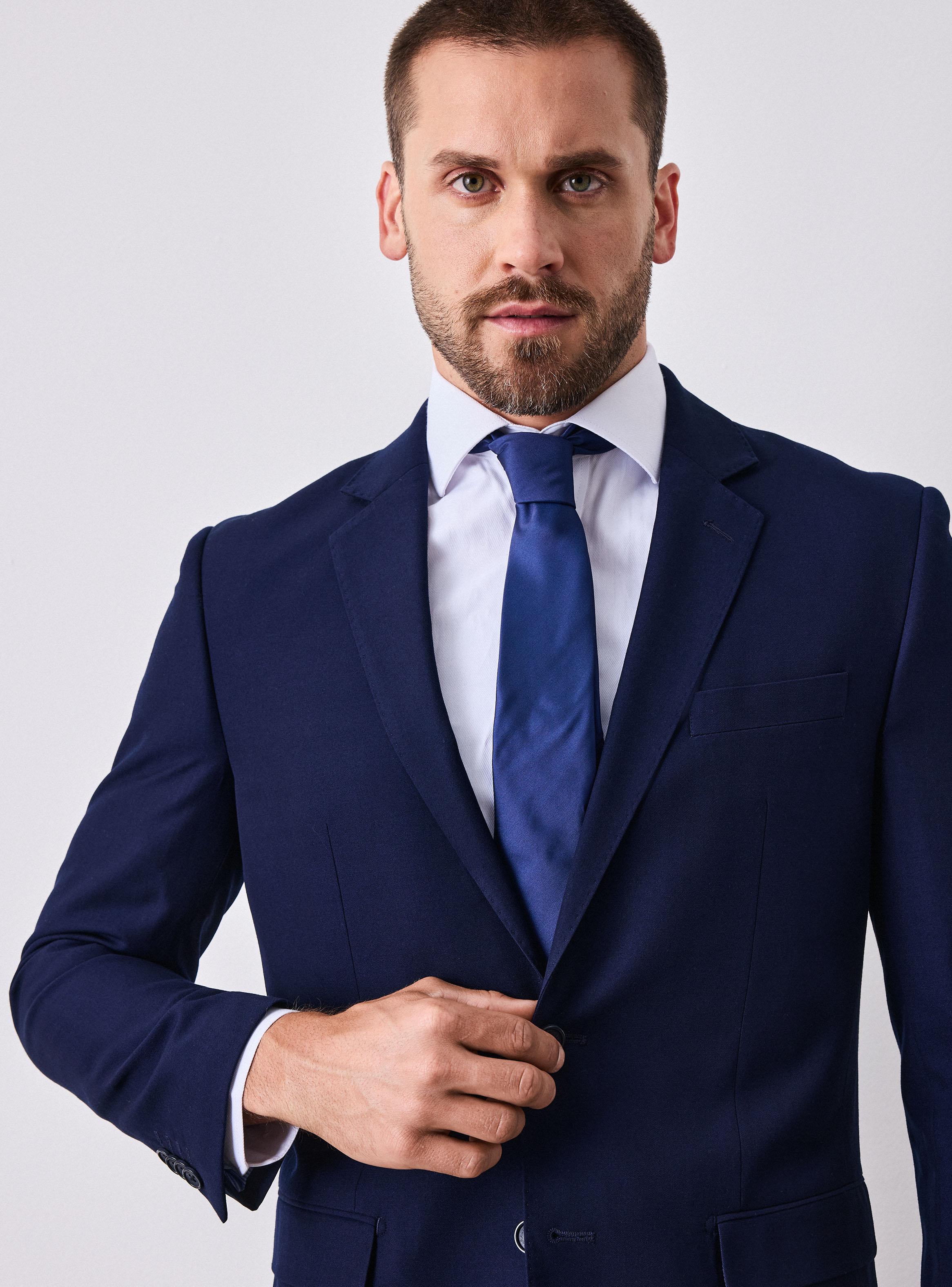 Traje Recto Regular Fit Liso Color-2