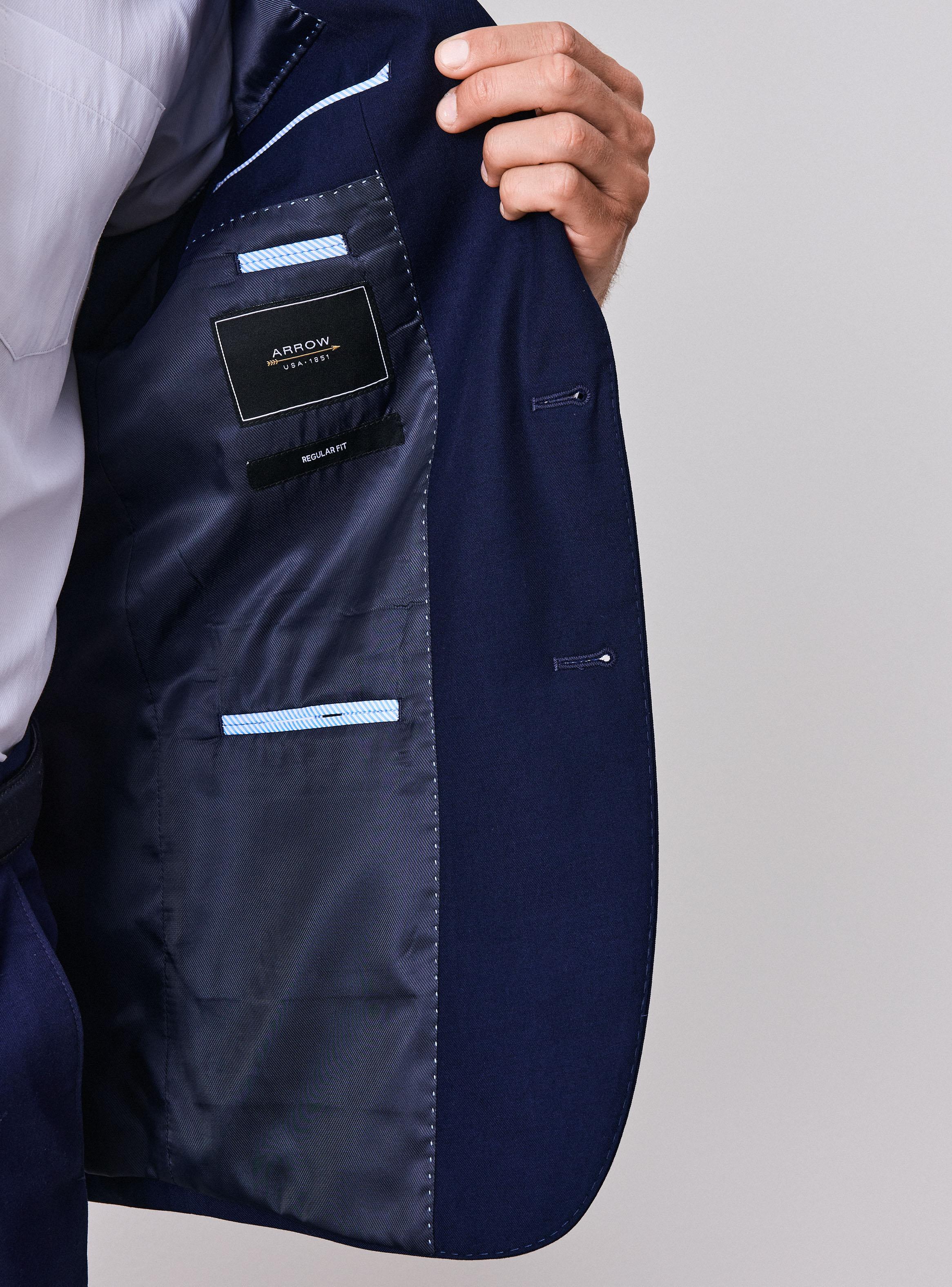 Traje Recto Regular Fit Liso Color-3