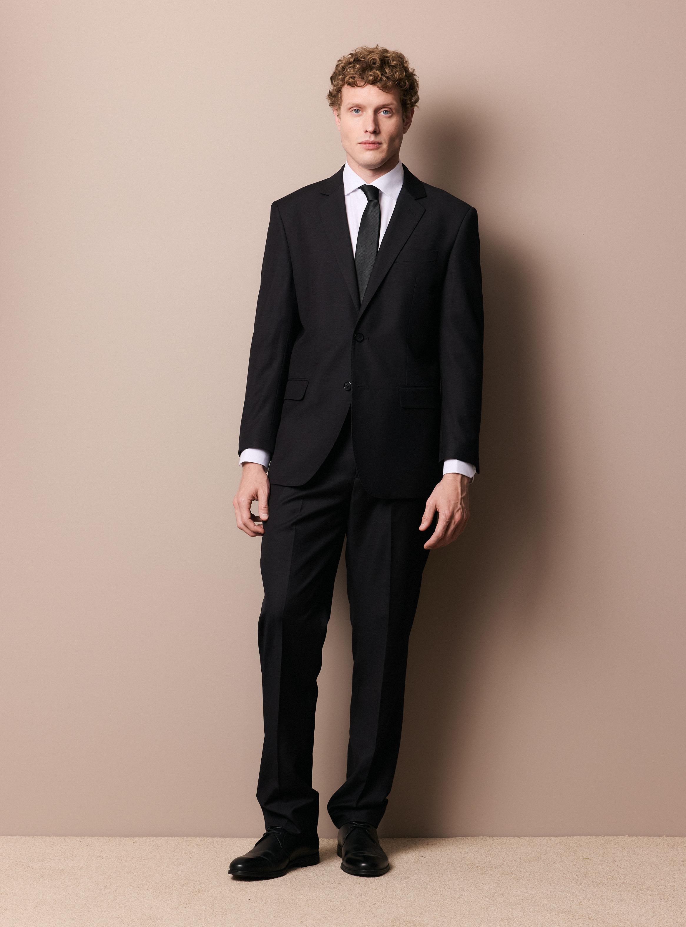 Traje Recto Regular Fit Liso Color-4