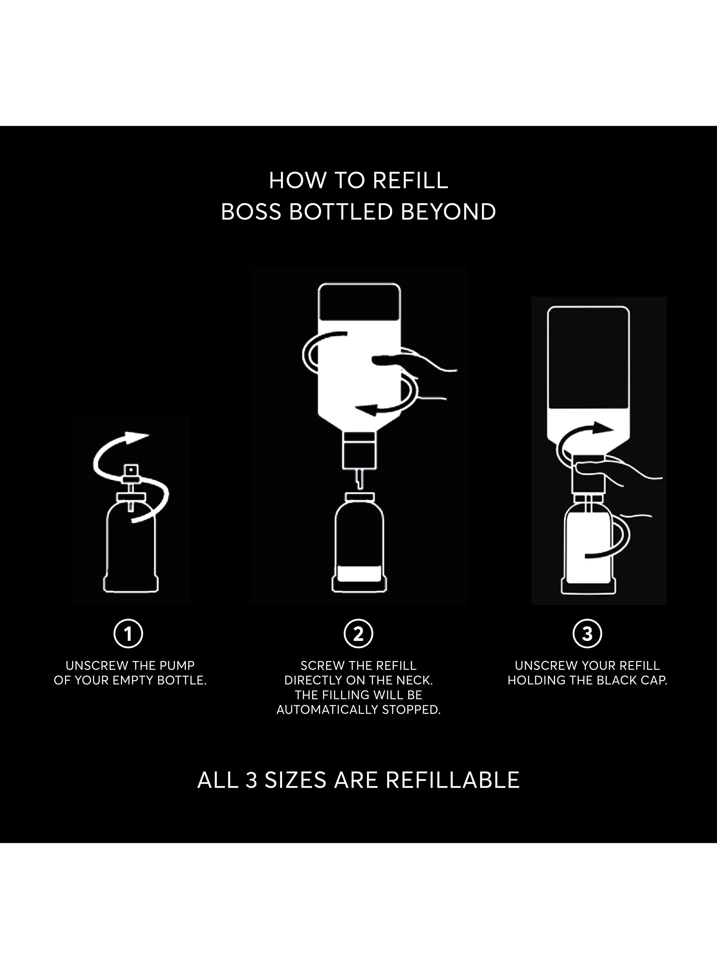 Perfume Refill Boss Bottled Beyond EDP Hombre 200 ml-4