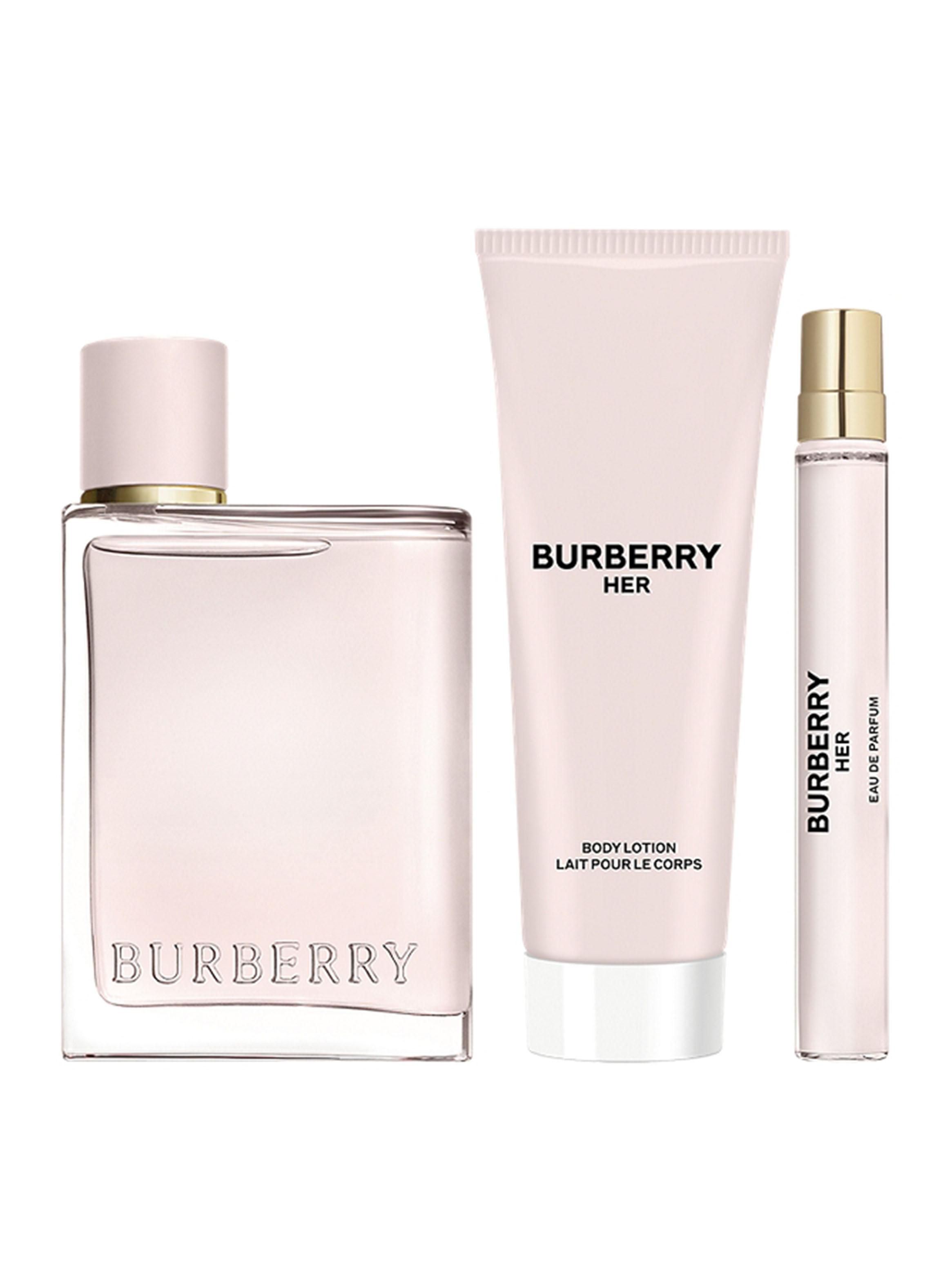 Set Perfume Her Burberry EDP Mujer 100 ml + Body Lotion 75 ml + Pen Spray 10 ml-0