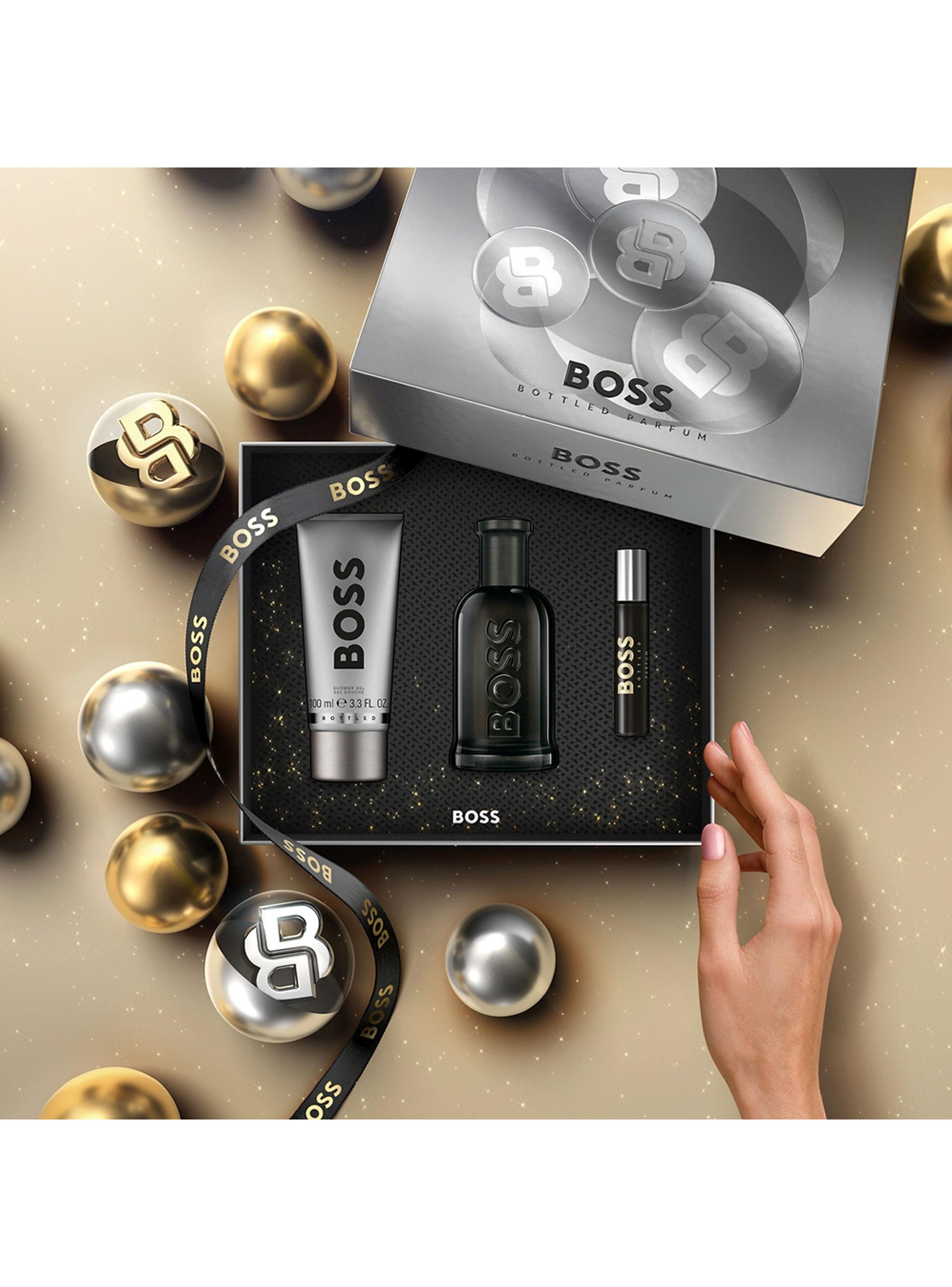 Set Perfume Bottled Parfum Hombre 100 ml + Pen Spray 10ml  + Shower Gel 100ml-3