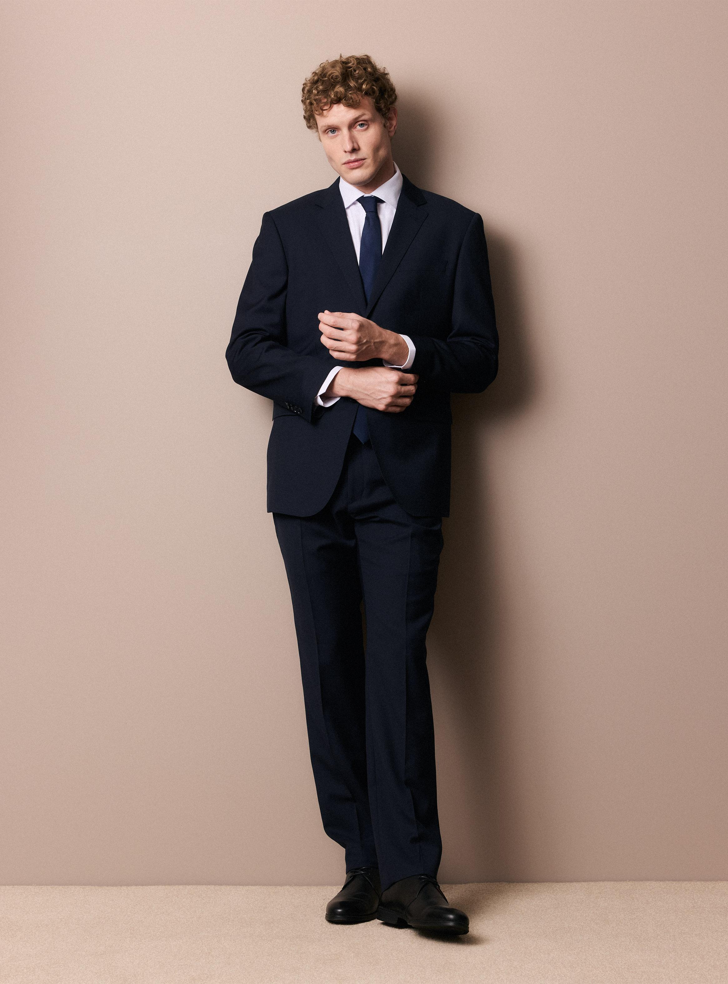 Traje Recto Lana Lisa Super 100-4